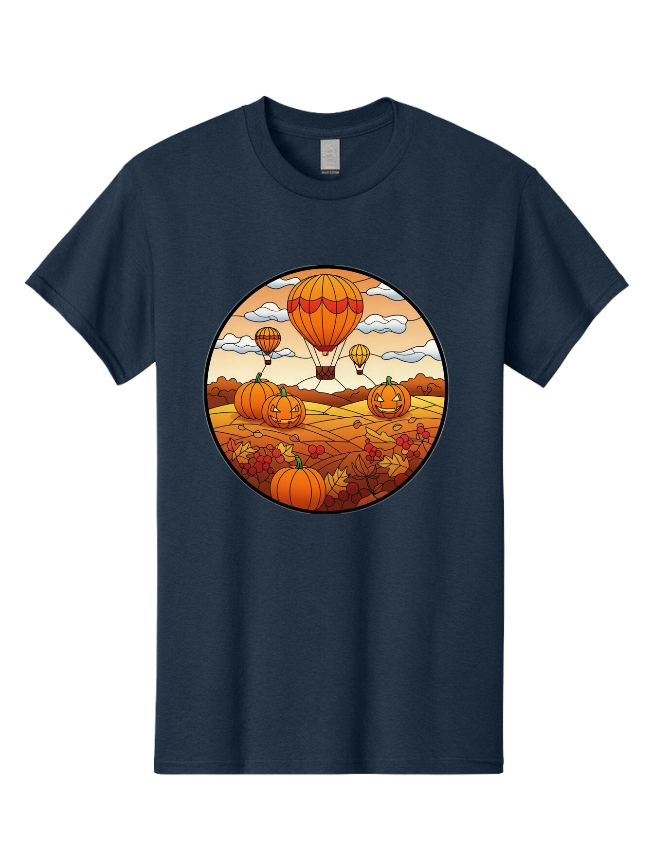 Pumpkins-And-Hot-Air-Balloons Men'S Graphic Tee, 100% Cotton, Comfortable Casual Summer Wear, Machine Washable, Vintage Camera, Old Camera, Antique Camera, Black Camera, Classic Photography, Photography Equipment, Nostalgic Device, Bap880 15