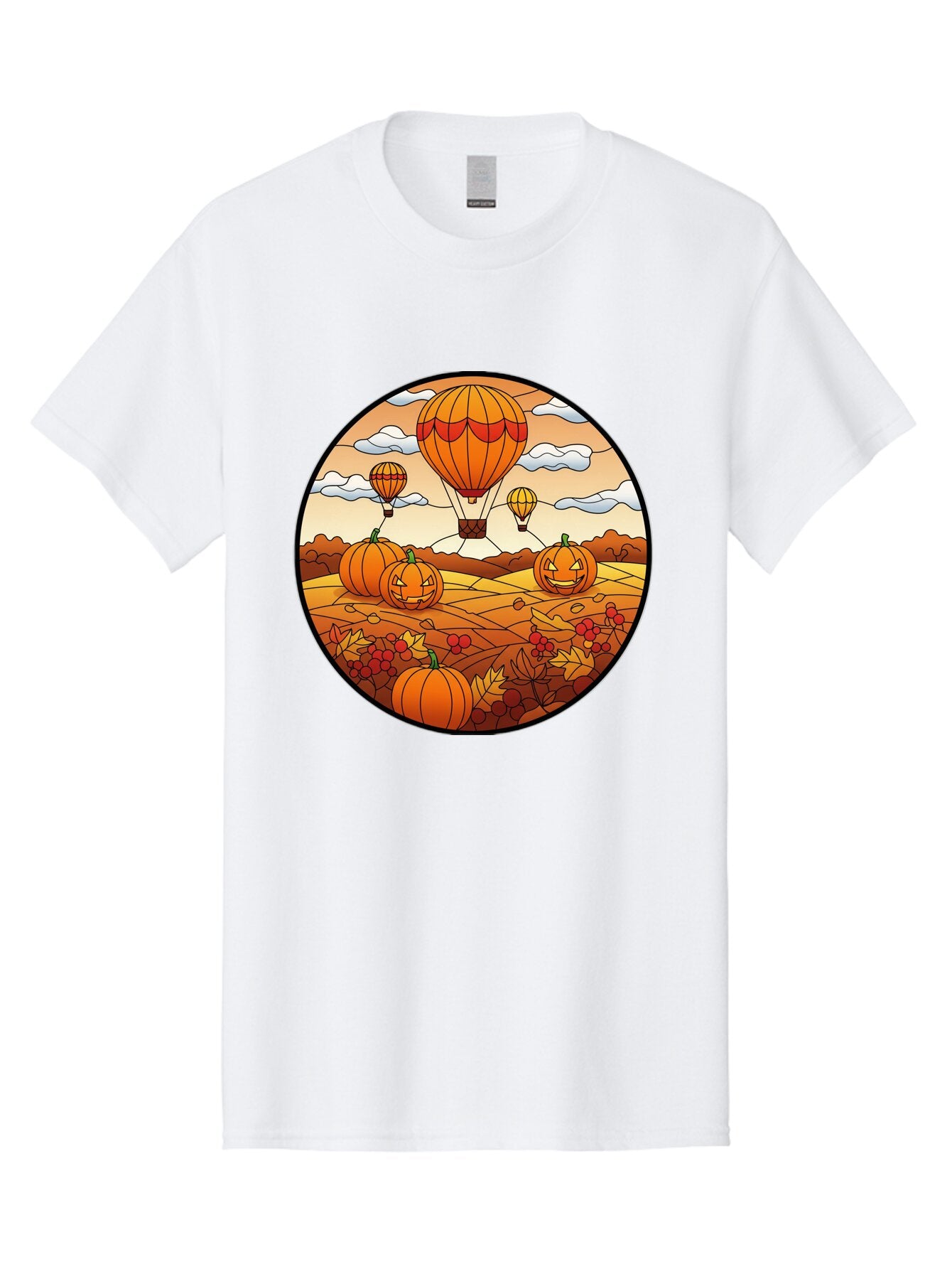 Pumpkins-And-Hot-Air-Balloons Men'S Graphic Tee, 100% Cotton, Comfortable Casual Summer Wear, Machine Washable, Vintage Camera, Old Camera, Antique Camera, Black Camera, Classic Photography, Photography Equipment, Nostalgic Device, Bap880 11