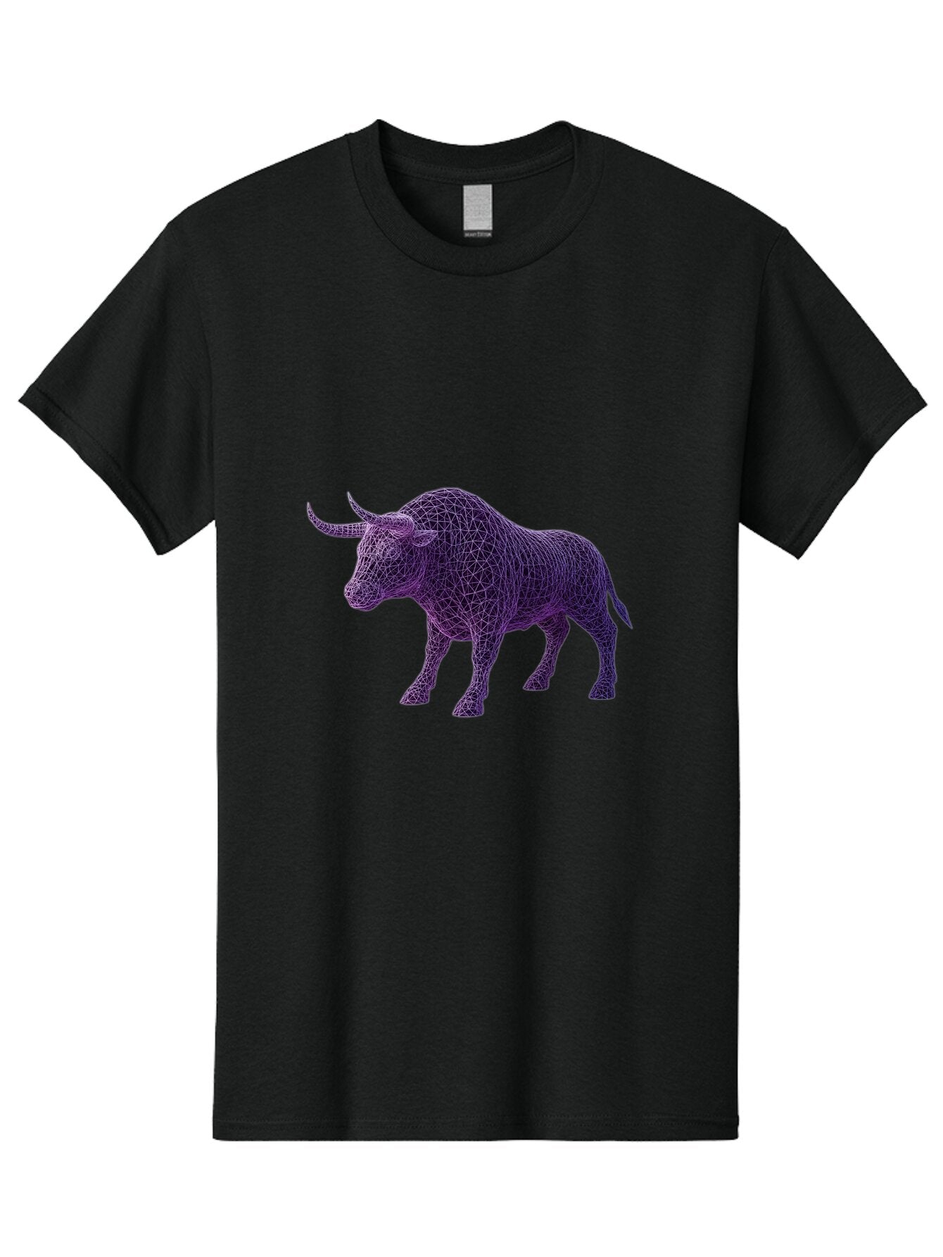 Purple-Bull-Wireframe Men'S Graphic Tee, 100% Cotton, Comfortable Casual Summer Wear, Machine Washable, Vintage Camera, Old Camera, Antique Camera, Black Camera, Classic Photography, Photography Equipment, Nostalgic Device, Film Camera, Bap883