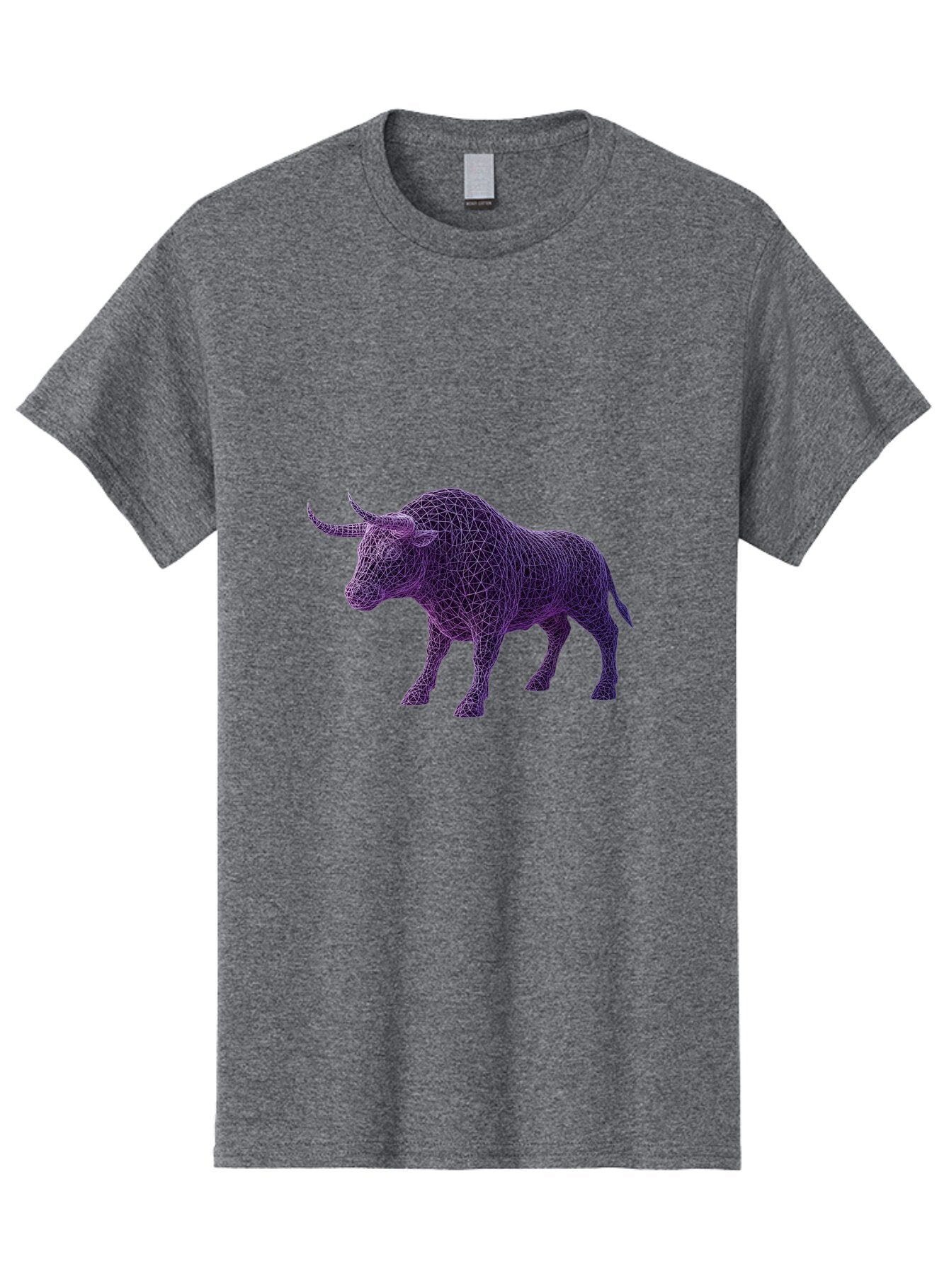 Purple-Bull-Wireframe Men'S Graphic Tee, 100% Cotton, Comfortable Casual Summer Wear, Machine Washable, Vintage Camera, Old Camera, Antique Camera, Black Camera, Classic Photography, Photography Equipment, Nostalgic Device, Film Camera, Bap883 5