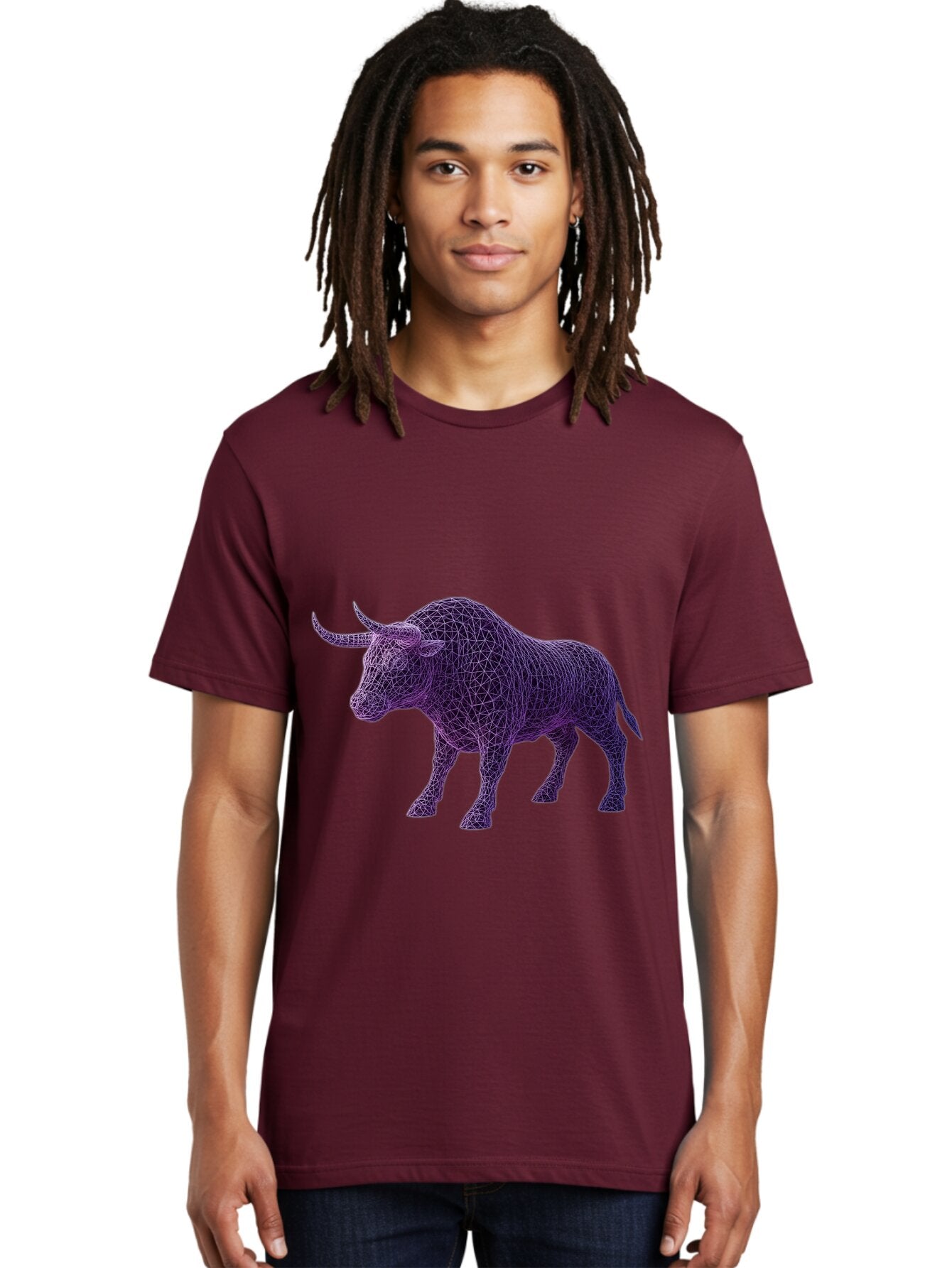 Purple-Bull-Wireframe Men'S Graphic Tee, 100% Cotton, Comfortable Casual Summer Wear, Machine Washable, Vintage Camera, Old Camera, Antique Camera, Black Camera, Classic Photography, Photography Equipment, Nostalgic Device, Film Camera, Bap883 22