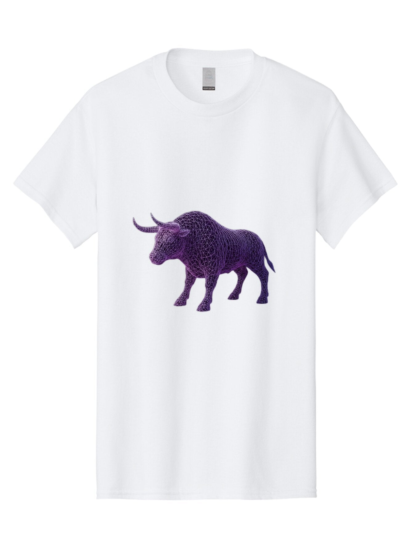 Purple-Bull-Wireframe Men'S Graphic Tee, 100% Cotton, Comfortable Casual Summer Wear, Machine Washable, Vintage Camera, Old Camera, Antique Camera, Black Camera, Classic Photography, Photography Equipment, Nostalgic Device, Film Camera, Bap883