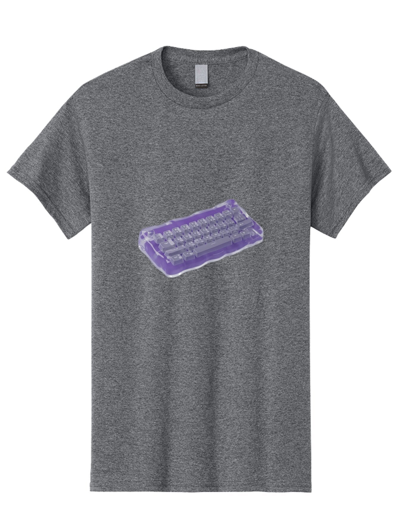 Purple-Keyboard-In-Jelly Men'S Graphic Tee, 100% Cotton, Comfortable Casual Summer Wear, Machine Washable, Vintage Camera, Old Camera, Antique Camera, Black Camera, Classic Photography, Photography Equipment, Nostalgic Device, Film Camera, Bap884 5