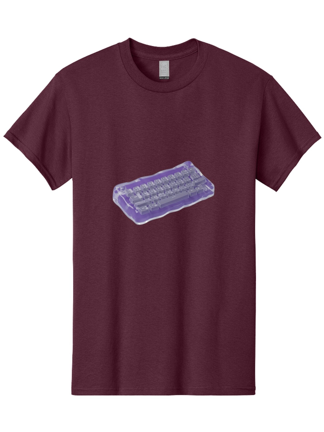 Purple-Keyboard-In-Jelly Men'S Graphic Tee, 100% Cotton, Comfortable Casual Summer Wear, Machine Washable, Vintage Camera, Old Camera, Antique Camera, Black Camera, Classic Photography, Photography Equipment, Nostalgic Device, Film Camera, Bap884 12