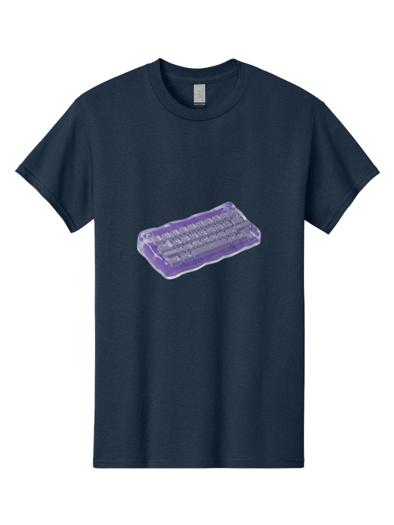 Purple-Keyboard-In-Jelly Men'S Graphic Tee, 100% Cotton, Comfortable Casual Summer Wear, Machine Washable, Vintage Camera, Old Camera, Antique Camera, Black Camera, Classic Photography, Photography Equipment, Nostalgic Device, Film Camera, Bap884 13