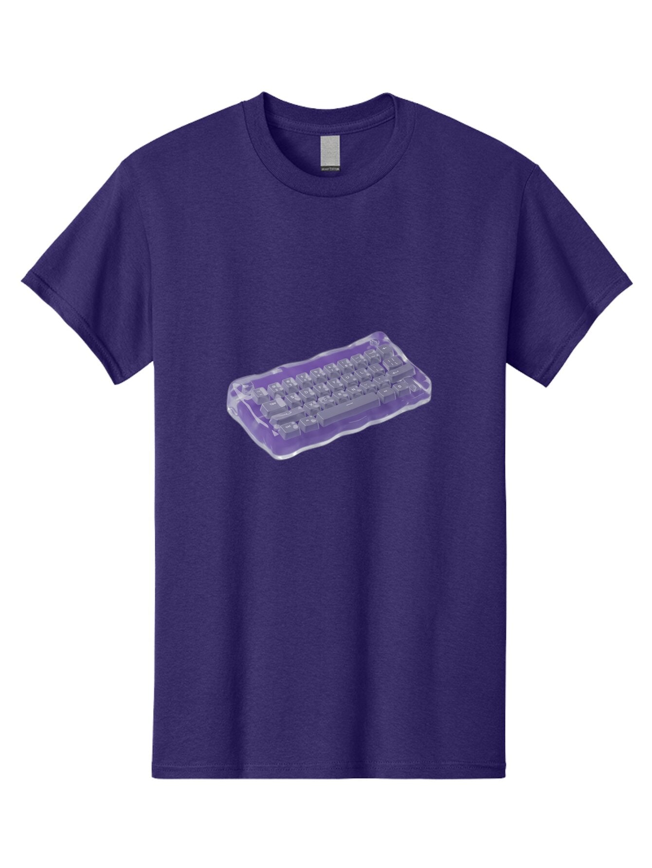 Purple-Keyboard-In-Jelly Men'S Graphic Tee, 100% Cotton, Comfortable Casual Summer Wear, Machine Washable, Vintage Camera, Old Camera, Antique Camera, Black Camera, Classic Photography, Photography Equipment, Nostalgic Device, Film Camera, Bap884 7