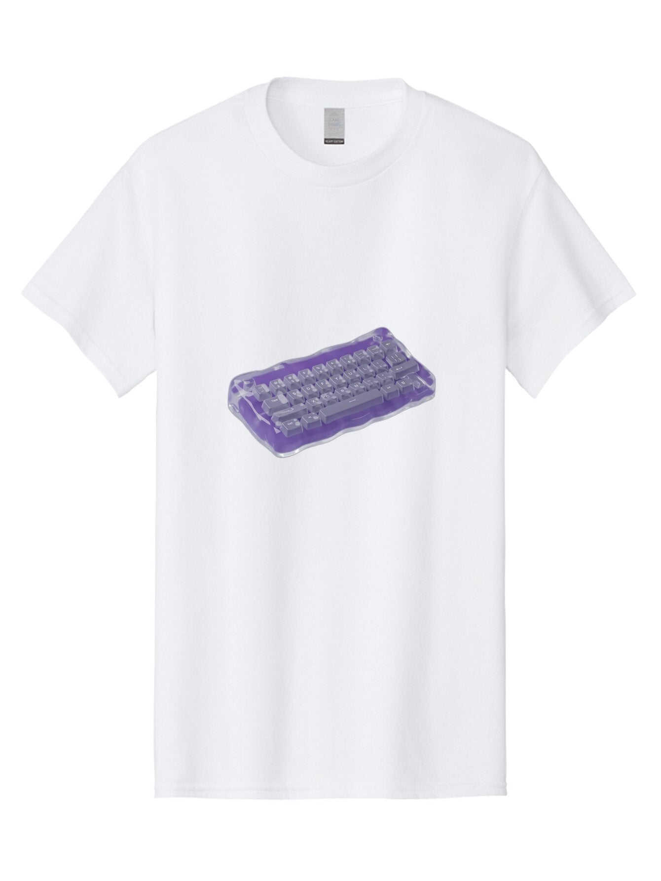 Purple-Keyboard-In-Jelly Men'S Graphic Tee, 100% Cotton, Comfortable Casual Summer Wear, Machine Washable, Vintage Camera, Old Camera, Antique Camera, Black Camera, Classic Photography, Photography Equipment, Nostalgic Device, Film Camera, Bap884 10
