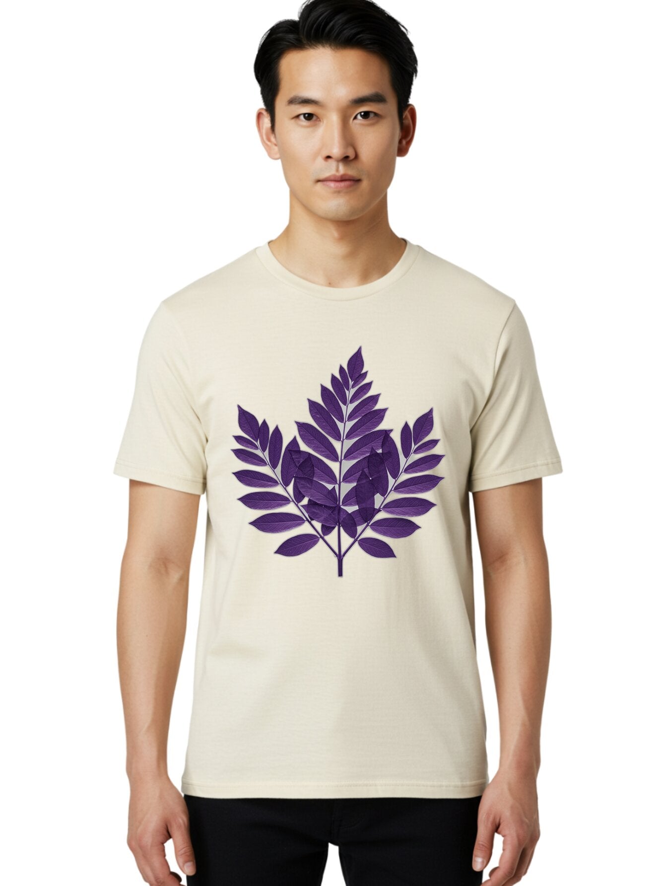 Purple-Leafy-Branch Men'S Graphic Tee, 100% Cotton, Comfortable Casual Summer Wear, Machine Washable, Vintage Camera, Old Camera, Antique Camera, Black Camera, Classic Photography, Photography Equipment, Nostalgic Device, Film Camera, Bap885 21