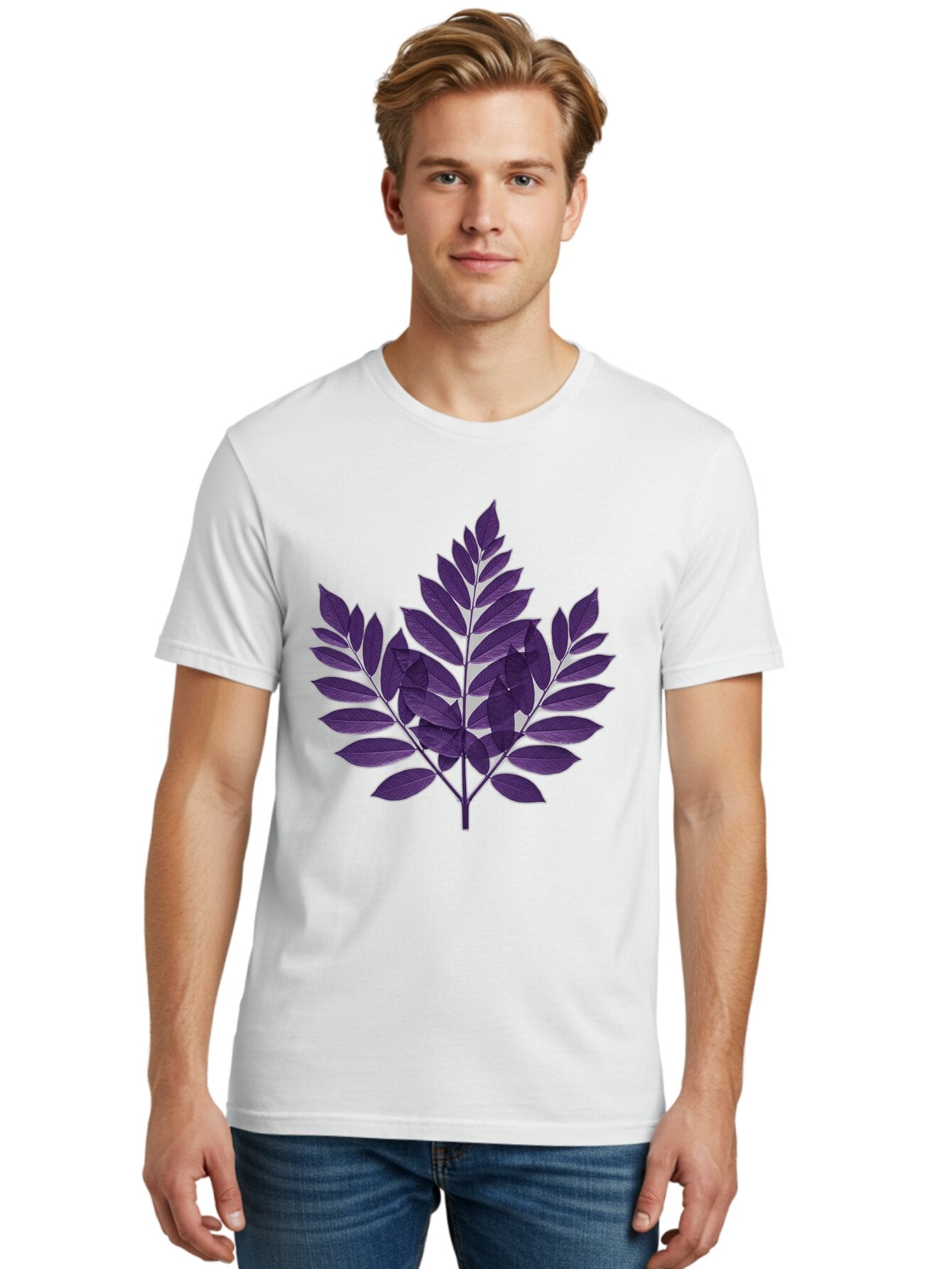 Purple-Leafy-Branch Men'S Graphic Tee, 100% Cotton, Comfortable Casual Summer Wear, Machine Washable, Vintage Camera, Old Camera, Antique Camera, Black Camera, Classic Photography, Photography Equipment, Nostalgic Device, Film Camera, Bap885 24