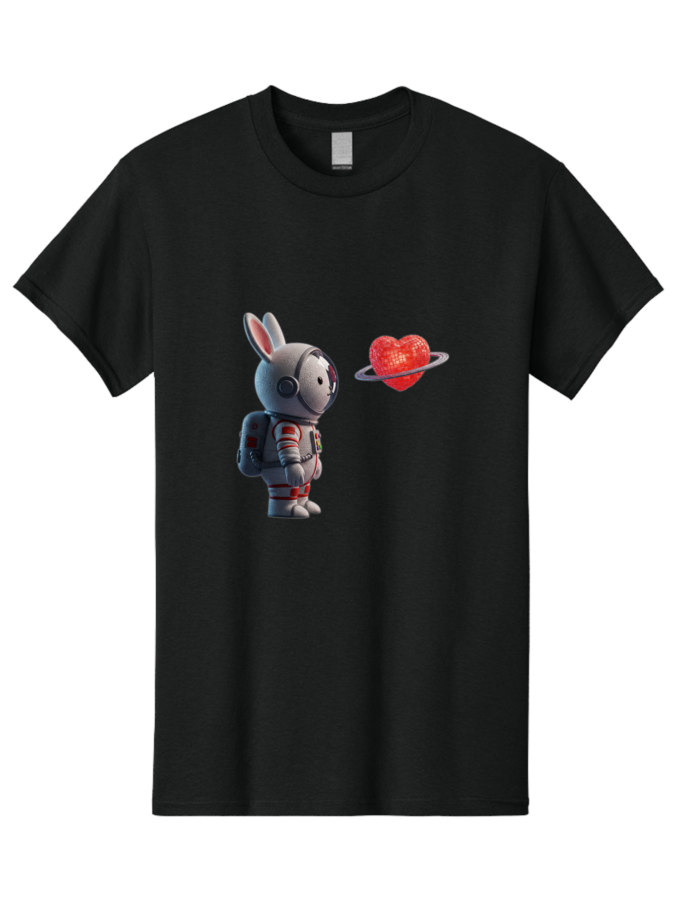 Rabbit-Astronaut-And-Heart-Planet Men'S Graphic Tee, 100% Cotton, Comfortable Casual Summer Wear, Machine Washable, Vintage Camera, Old Camera, Antique Camera, Black Camera, Classic Photography, Photography Equipment, Nostalgic Device, Bap890