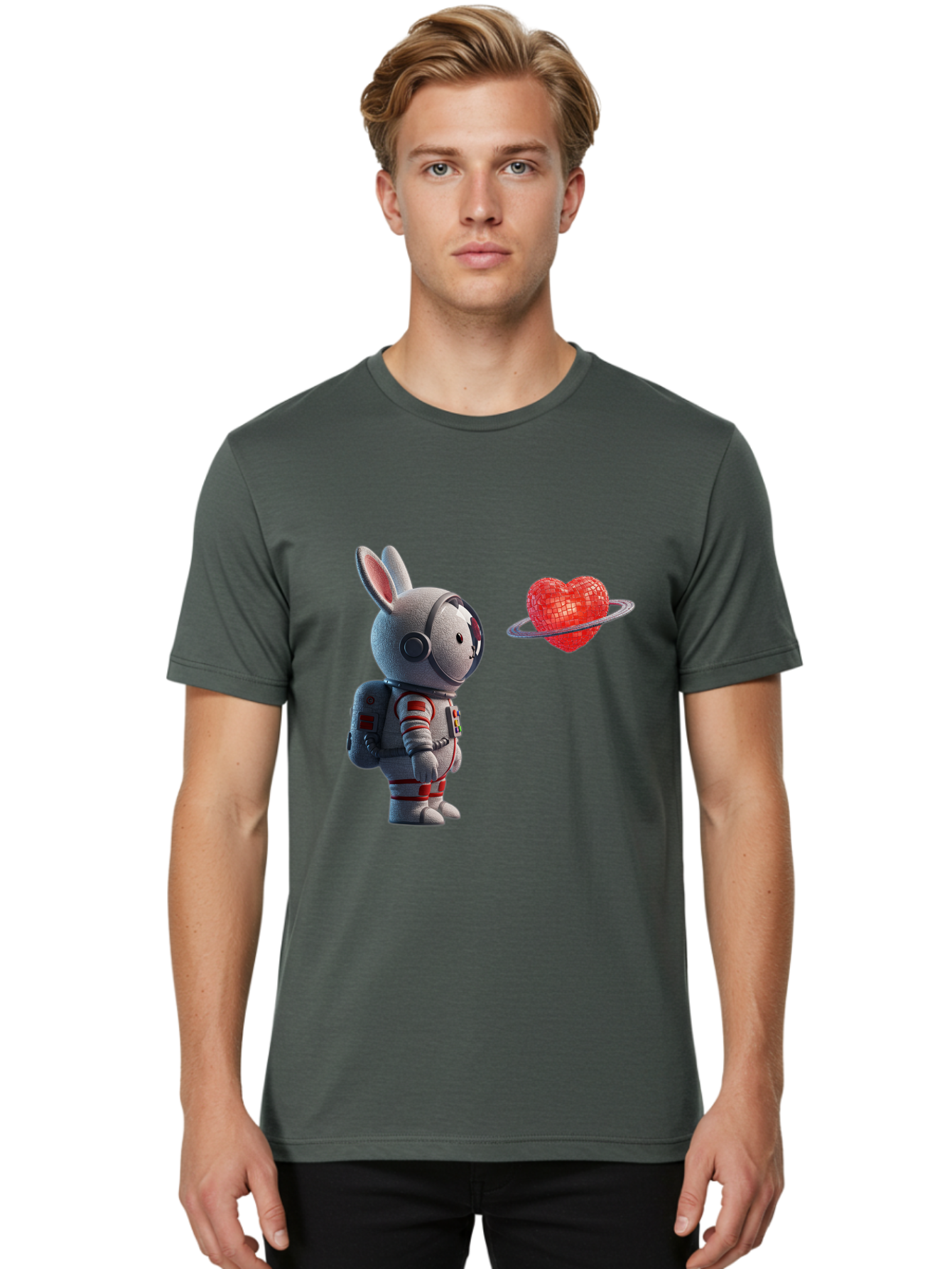 Rabbit-Astronaut-And-Heart-Planet Men'S Graphic Tee, 100% Cotton, Comfortable Casual Summer Wear, Machine Washable, Vintage Camera, Old Camera, Antique Camera, Black Camera, Classic Photography, Photography Equipment, Nostalgic Device, Bap890 17