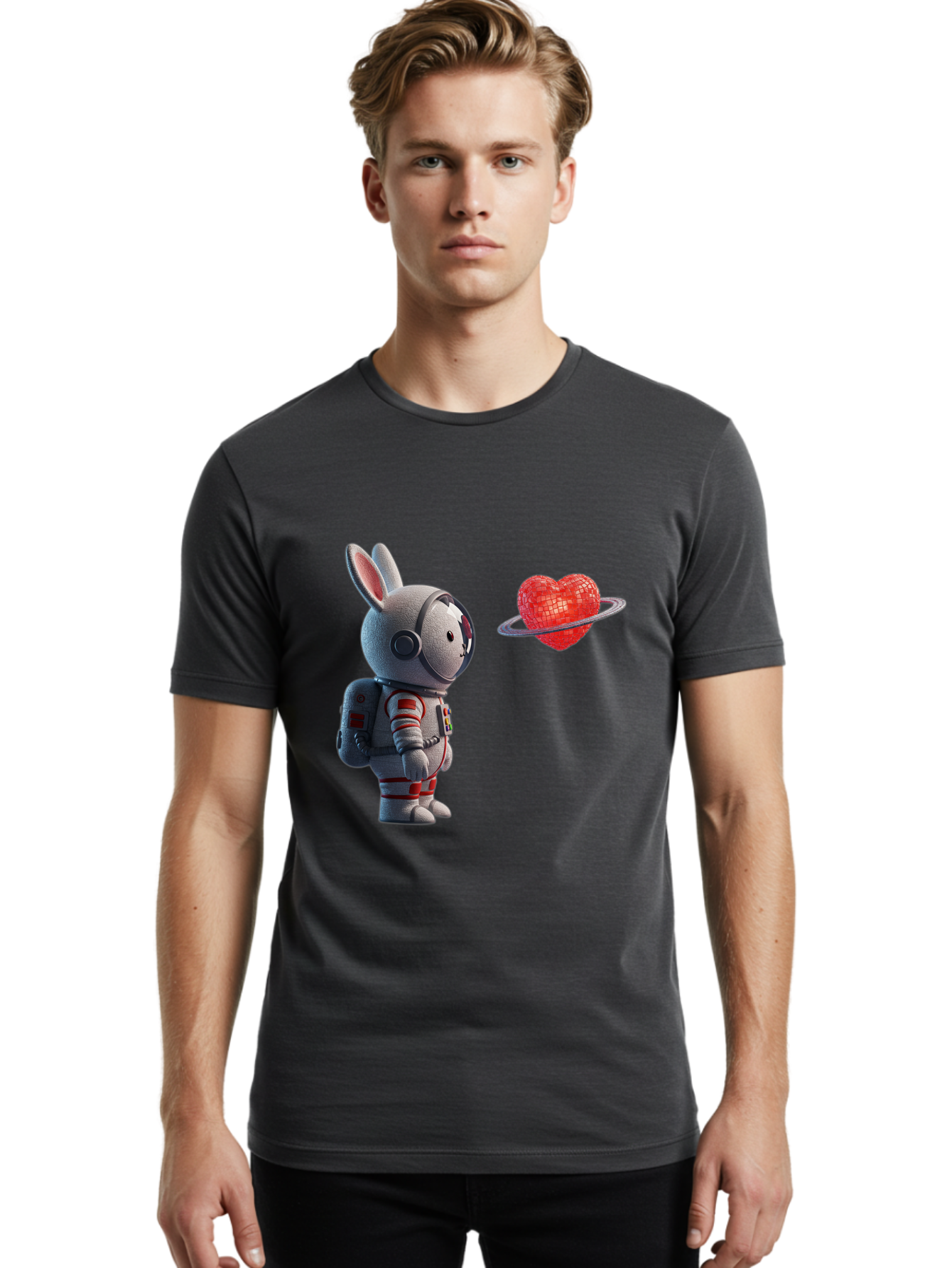Rabbit-Astronaut-And-Heart-Planet Men'S Graphic Tee, 100% Cotton, Comfortable Casual Summer Wear, Machine Washable, Vintage Camera, Old Camera, Antique Camera, Black Camera, Classic Photography, Photography Equipment, Nostalgic Device, Bap890 19