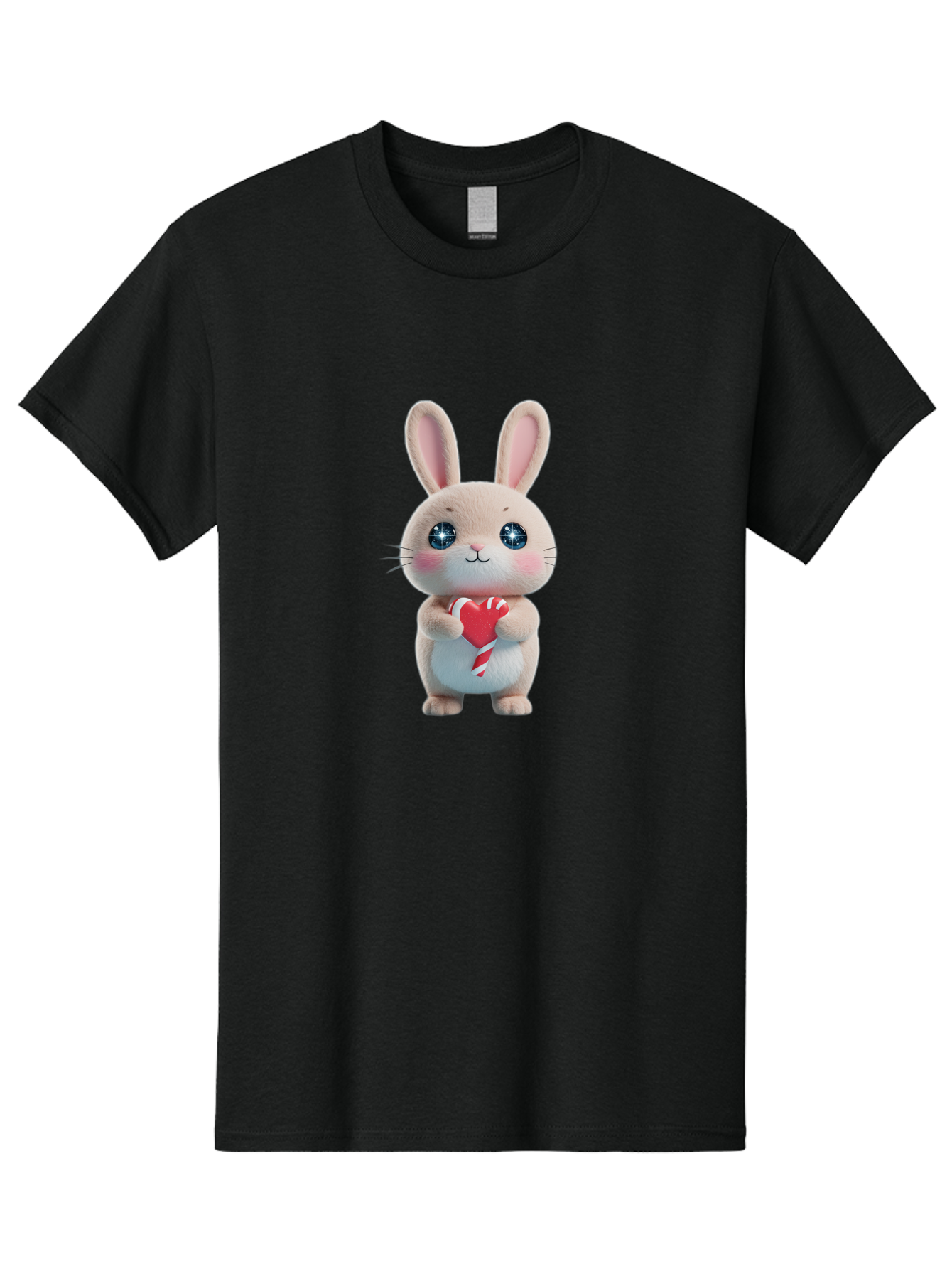 Rabbit-Holding-Heart Men'S Graphic Tee, 100% Cotton, Comfortable Casual Summer Wear, Machine Washable, Vintage Camera, Old Camera, Antique Camera, Black Camera, Classic Photography, Photography Equipment, Nostalgic Device, Film Camera, Bap891 10
