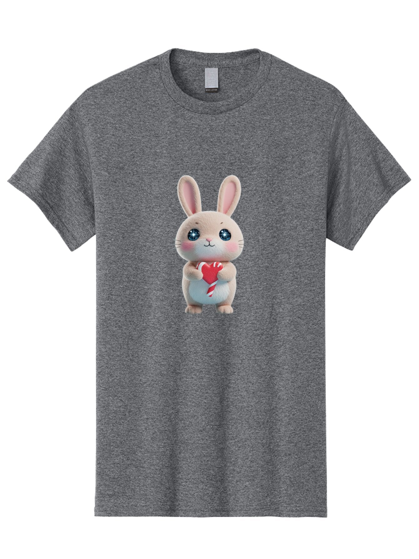Rabbit-Holding-Heart Men'S Graphic Tee, 100% Cotton, Comfortable Casual Summer Wear, Machine Washable, Vintage Camera, Old Camera, Antique Camera, Black Camera, Classic Photography, Photography Equipment, Nostalgic Device, Film Camera, Bap891 7
