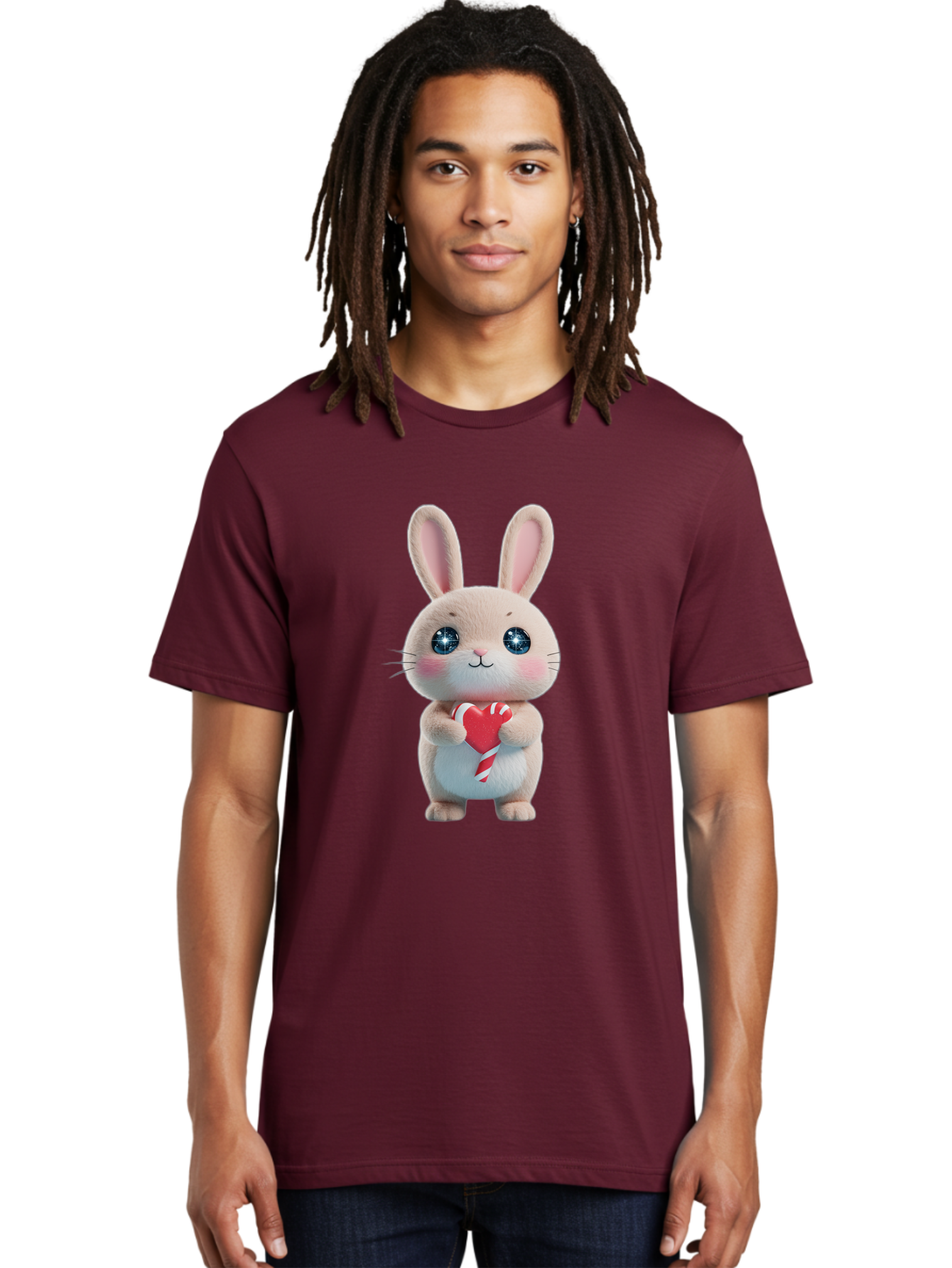Rabbit-Holding-Heart Men'S Graphic Tee, 100% Cotton, Comfortable Casual Summer Wear, Machine Washable, Vintage Camera, Old Camera, Antique Camera, Black Camera, Classic Photography, Photography Equipment, Nostalgic Device, Film Camera, Bap891 26