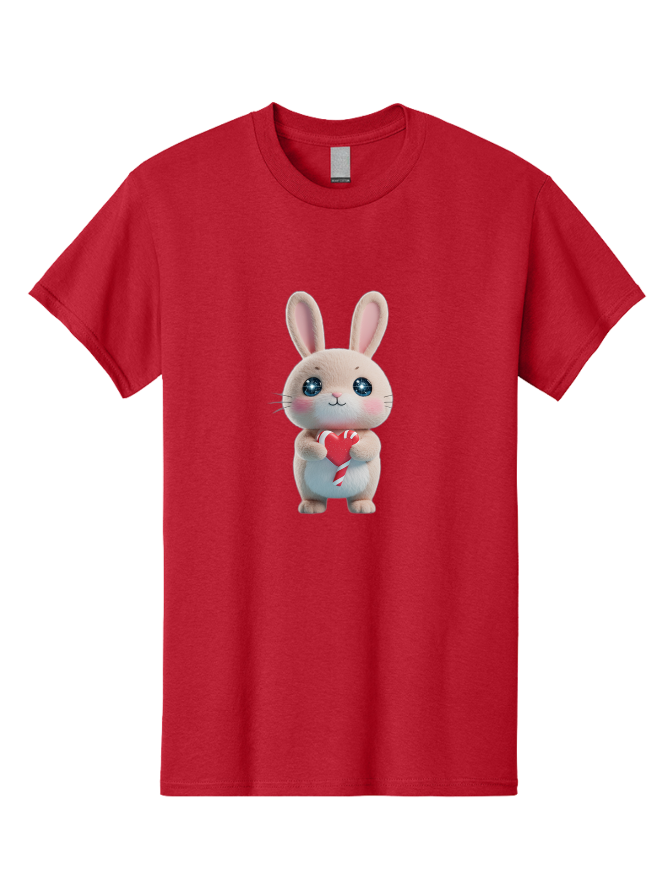 Rabbit-Holding-Heart Men'S Graphic Tee, 100% Cotton, Comfortable Casual Summer Wear, Machine Washable, Vintage Camera, Old Camera, Antique Camera, Black Camera, Classic Photography, Photography Equipment, Nostalgic Device, Film Camera, Bap891
