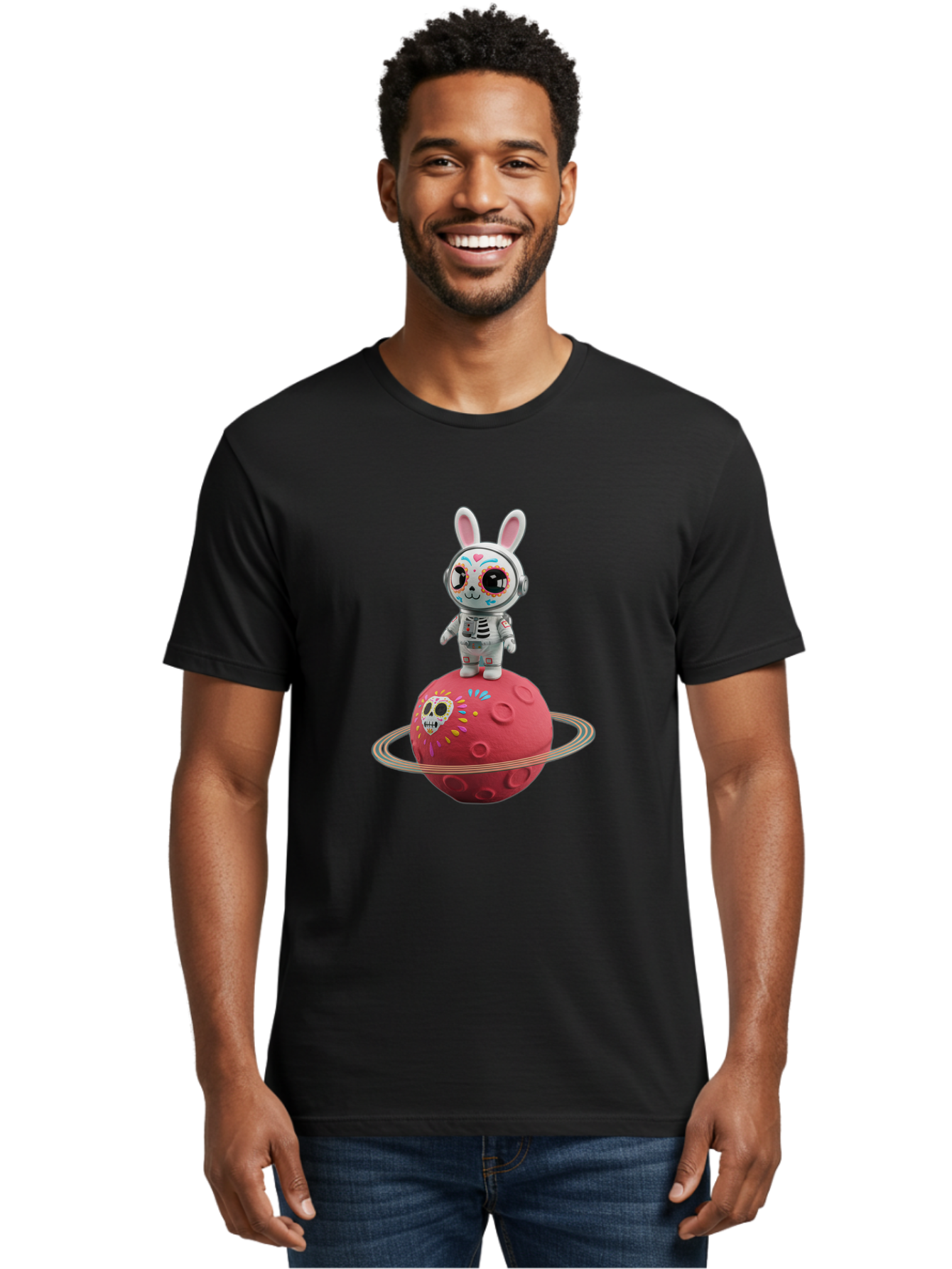 Rabbit-Skeleton-Astronaut Men'S Graphic Tee, 100% Cotton, Comfortable Casual Summer Wear, Machine Washable, Vintage Camera, Old Camera, Antique Camera, Black Camera, Classic Photography, Photography Equipment, Nostalgic Device, Film Camera, Bap895 21
