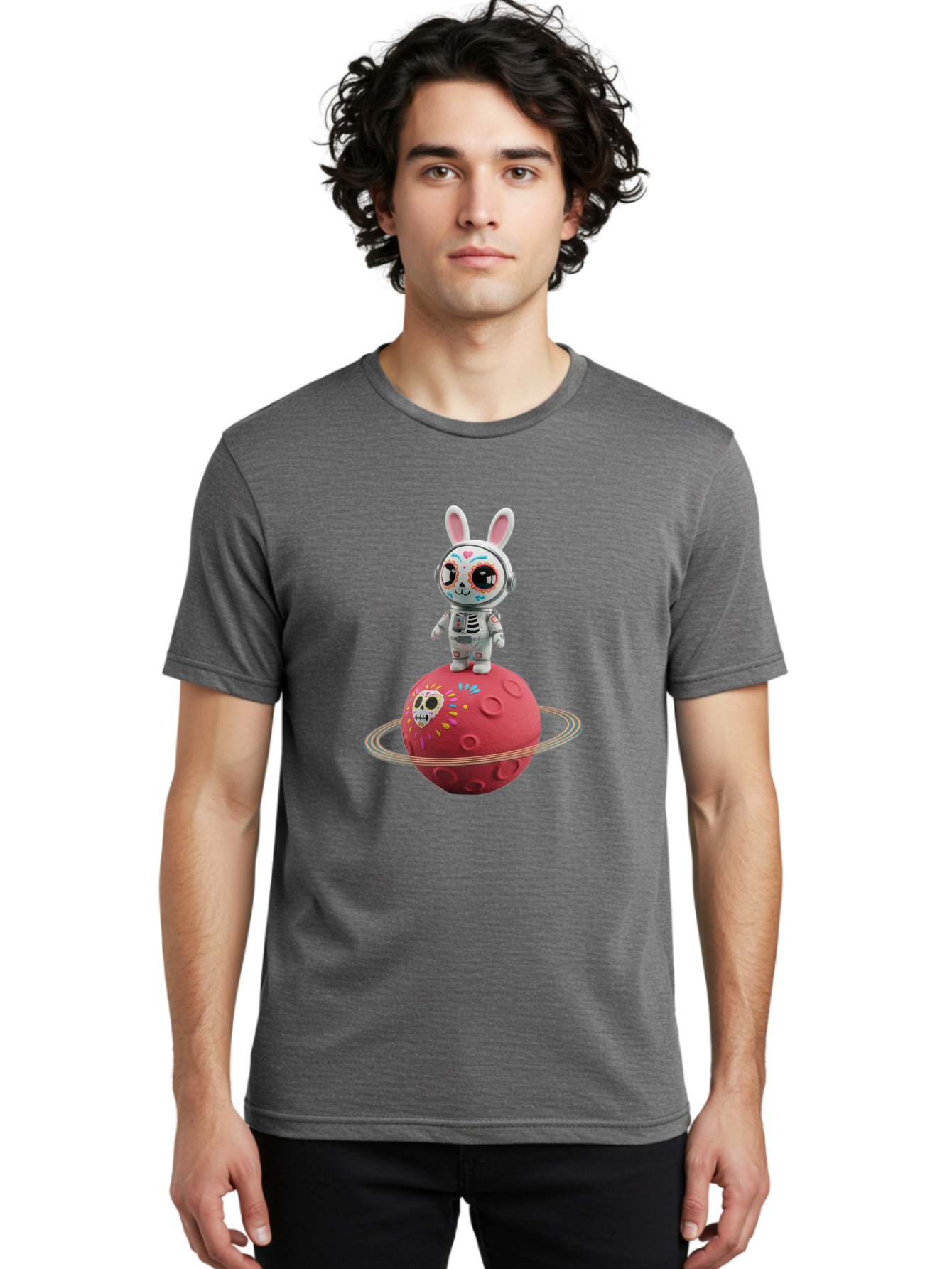 Rabbit-Skeleton-Astronaut Men'S Graphic Tee, 100% Cotton, Comfortable Casual Summer Wear, Machine Washable, Vintage Camera, Old Camera, Antique Camera, Black Camera, Classic Photography, Photography Equipment, Nostalgic Device, Film Camera, Bap895 25
