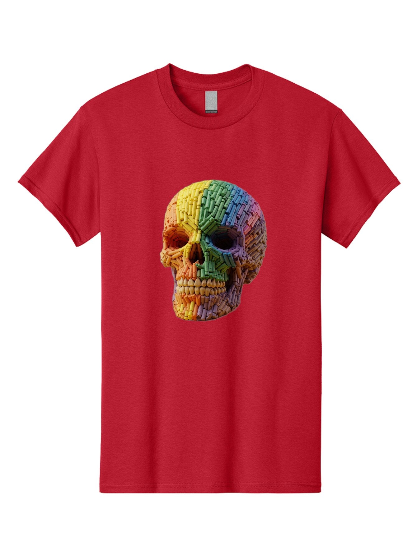 Rainbow-Crayon-Skull Men'S Graphic Tee, 100% Cotton, Comfortable Casual Summer Wear, Machine Washable, Vintage Camera, Old Camera, Antique Camera, Black Camera, Classic Photography, Photography Equipment, Nostalgic Device, Film Camera, Bap899 13