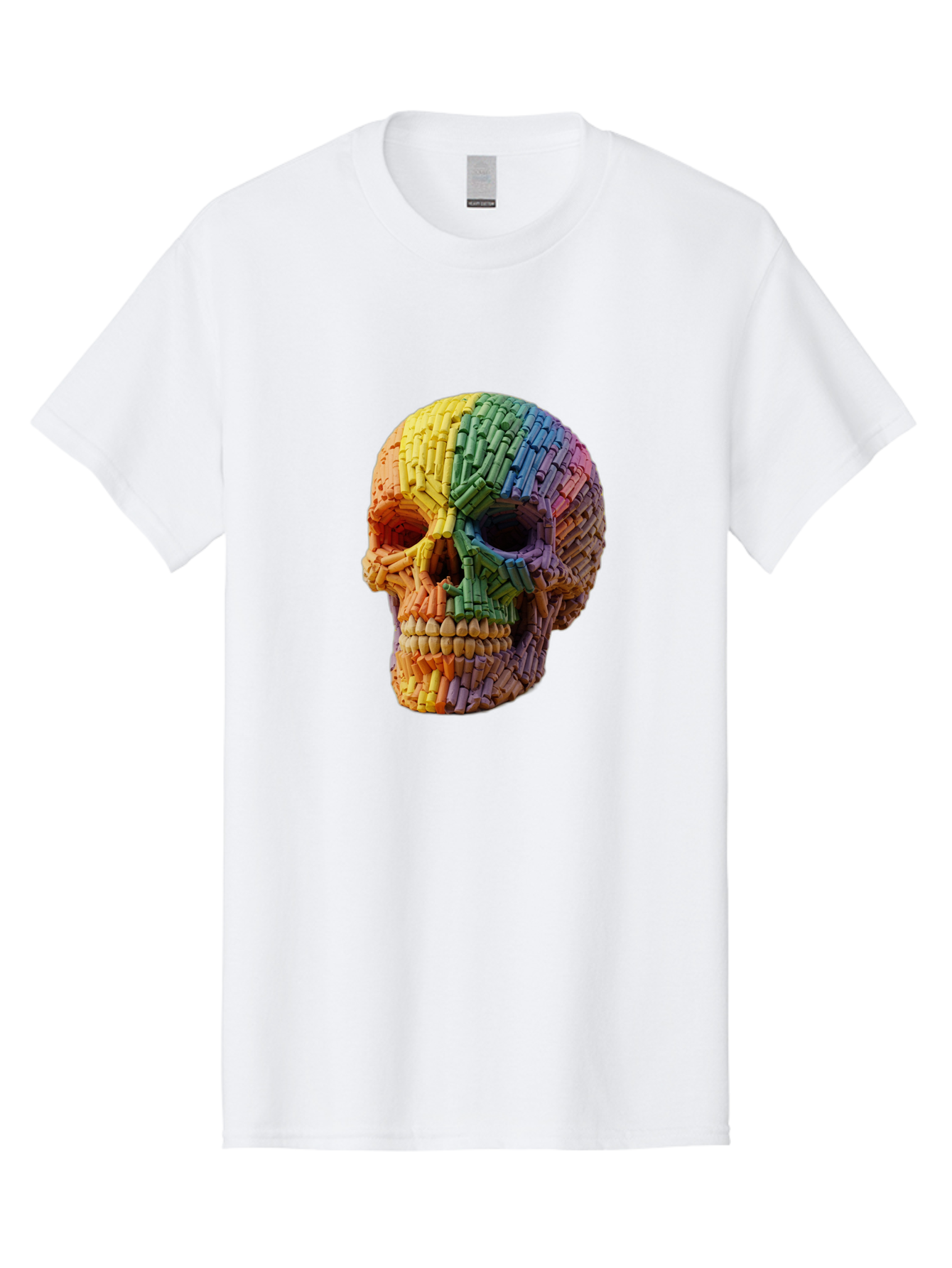 Rainbow-Crayon-Skull Men'S Graphic Tee, 100% Cotton, Comfortable Casual Summer Wear, Machine Washable, Vintage Camera, Old Camera, Antique Camera, Black Camera, Classic Photography, Photography Equipment, Nostalgic Device, Film Camera, Bap899 13