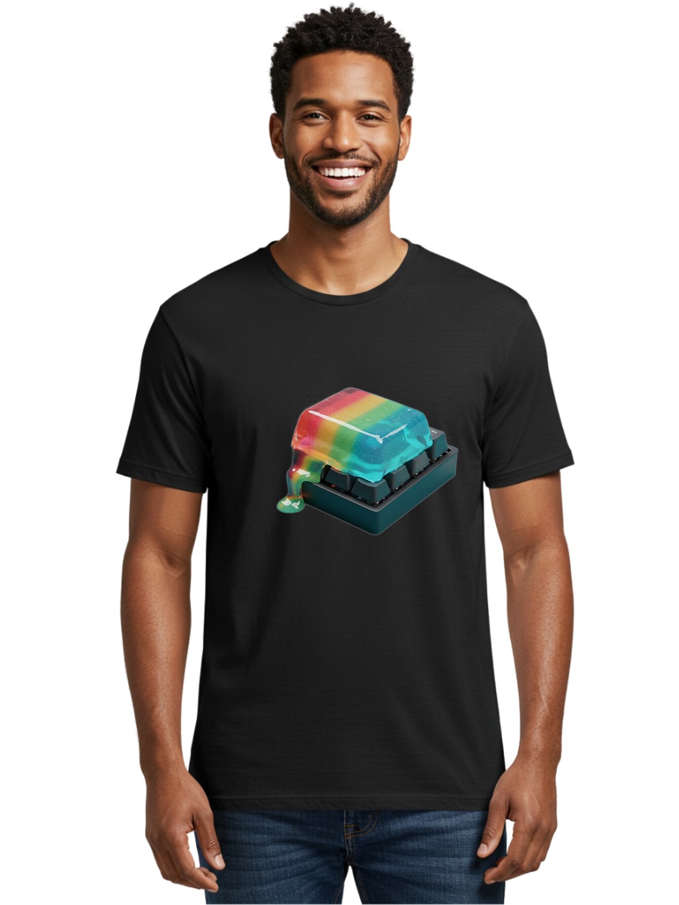 Rainbow-Keycap Men'S Graphic Tee, 100% Cotton, Comfortable Casual Summer Wear, Machine Washable, Vintage Camera, Old Camera, Antique Camera, Black Camera, Classic Photography, Photography Equipment, Nostalgic Device, Film Camera, Camera Art Bap901 29