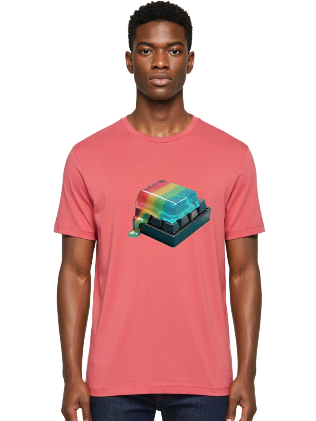 Rainbow-Keycap Men'S Graphic Tee, 100% Cotton, Comfortable Casual Summer Wear, Machine Washable, Vintage Camera, Old Camera, Antique Camera, Black Camera, Classic Photography, Photography Equipment, Nostalgic Device, Film Camera, Camera Art Bap901 22