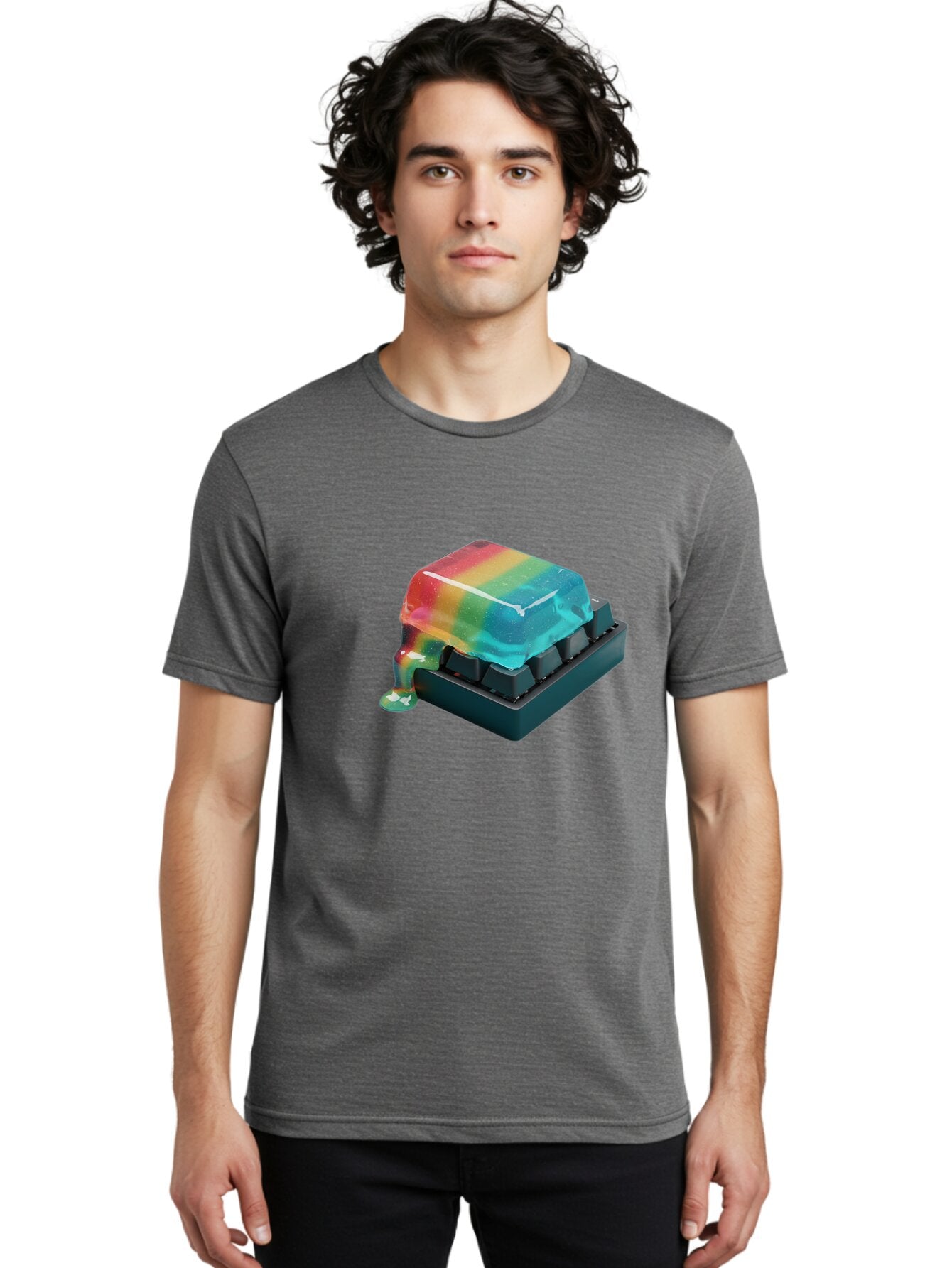 Rainbow-Keycap Men'S Graphic Tee, 100% Cotton, Comfortable Casual Summer Wear, Machine Washable, Vintage Camera, Old Camera, Antique Camera, Black Camera, Classic Photography, Photography Equipment, Nostalgic Device, Film Camera, Camera Art Bap901 20