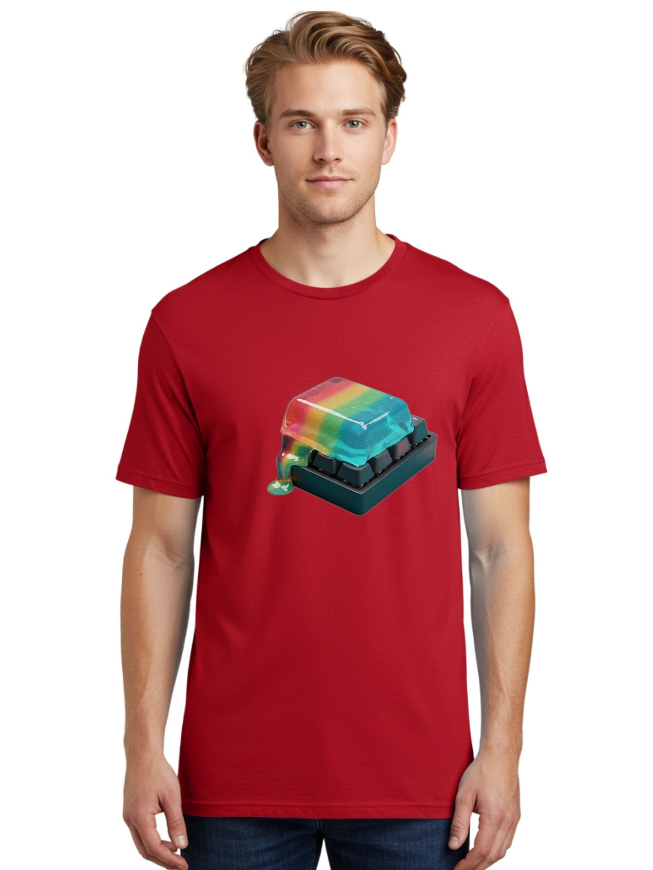 Rainbow-Keycap Men'S Graphic Tee, 100% Cotton, Comfortable Casual Summer Wear, Machine Washable, Vintage Camera, Old Camera, Antique Camera, Black Camera, Classic Photography, Photography Equipment, Nostalgic Device, Film Camera, Camera Art Bap901 18