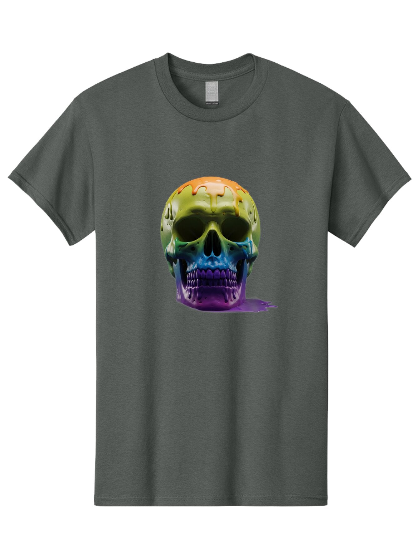 Rainbow-Skull-2 Men'S Graphic Tee, 100% Cotton, Comfortable Casual Summer Wear, Machine Washable, Vintage Camera, Old Camera, Antique Camera, Black Camera, Classic Photography, Photography Equipment, Nostalgic Device, Film Camera, Camera Art Bap903 15