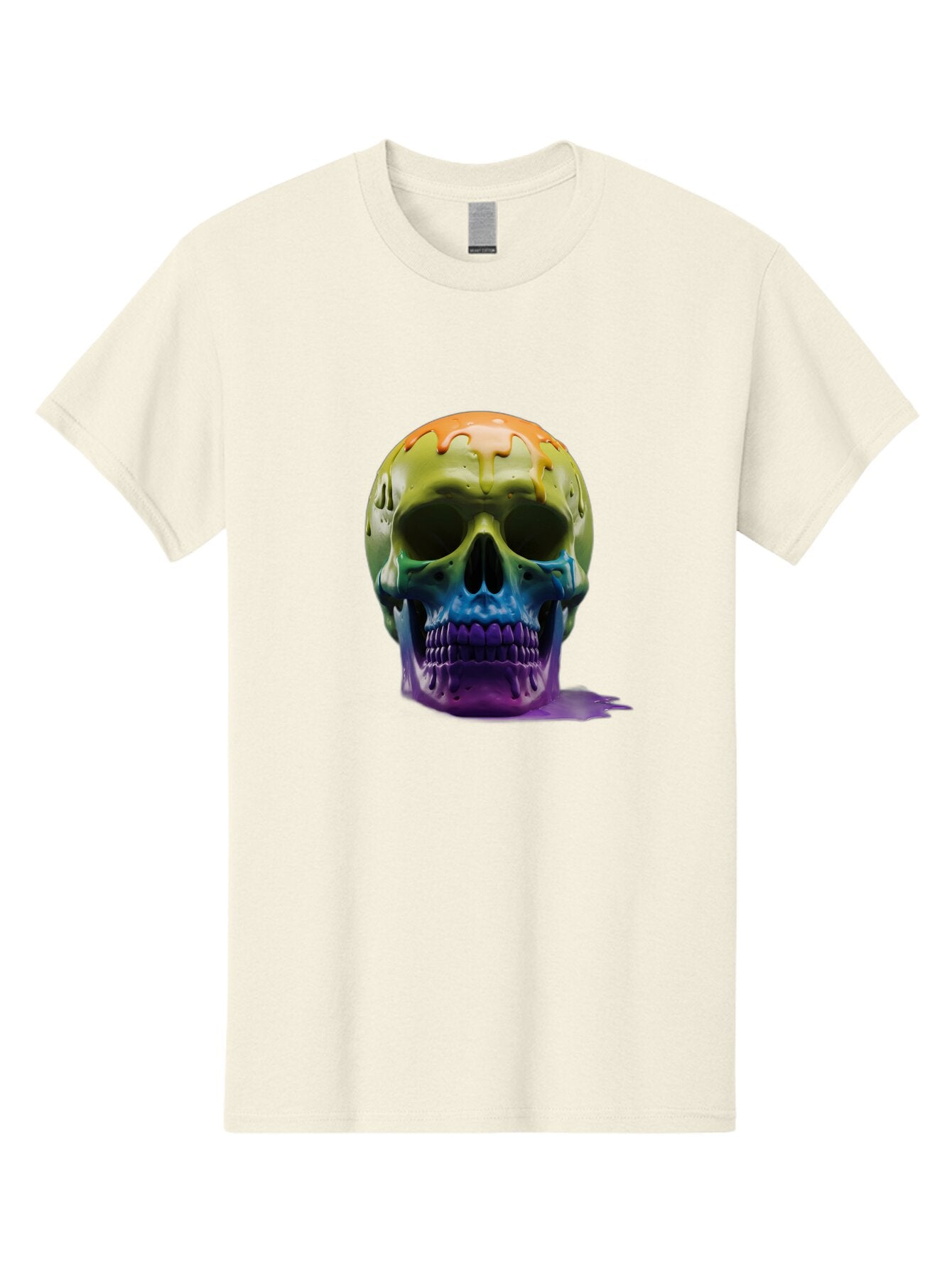 Rainbow-Skull-2 Men'S Graphic Tee, 100% Cotton, Comfortable Casual Summer Wear, Machine Washable, Vintage Camera, Old Camera, Antique Camera, Black Camera, Classic Photography, Photography Equipment, Nostalgic Device, Film Camera, Camera Art Bap903 5