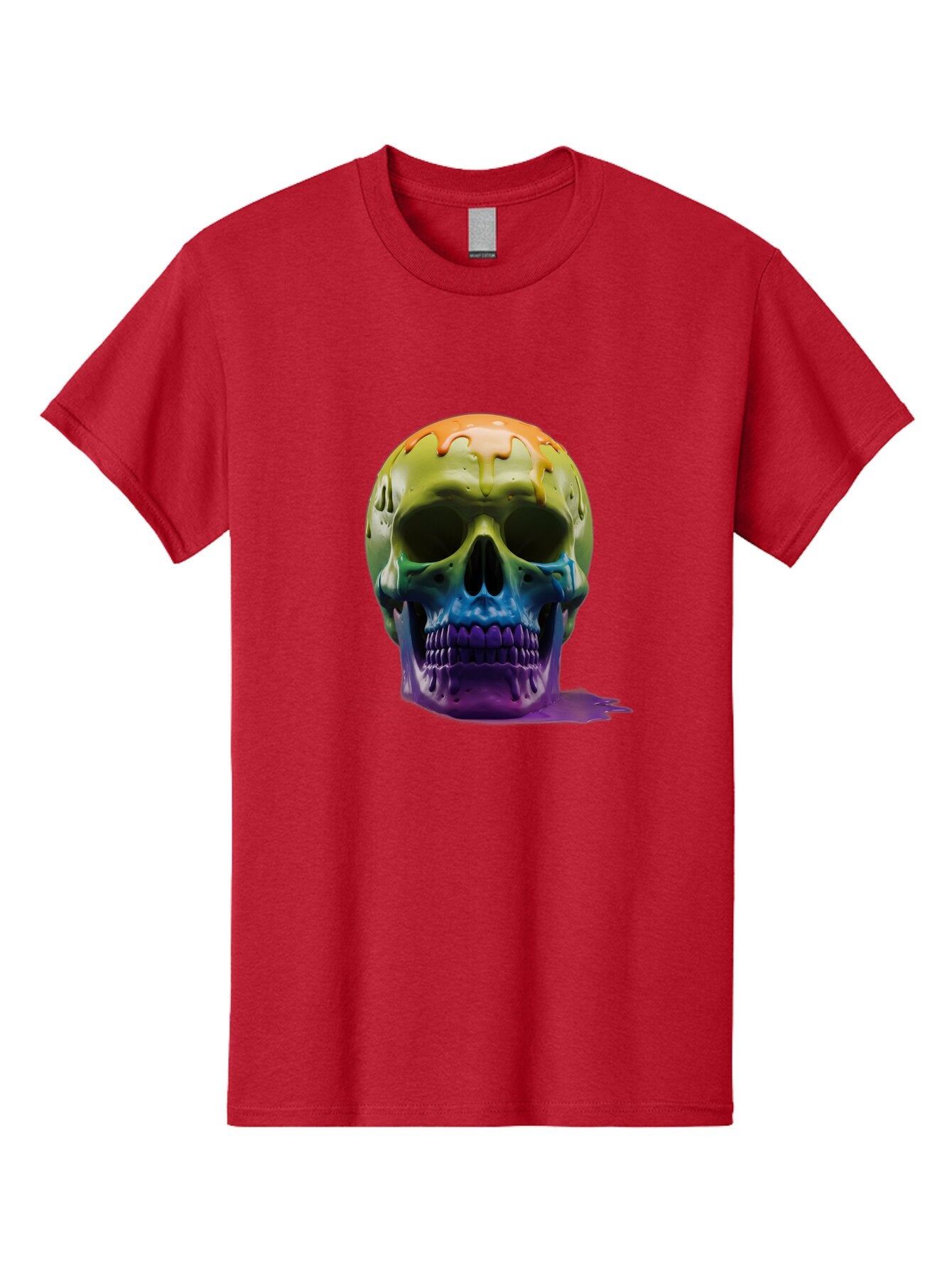 Rainbow-Skull-2 Men'S Graphic Tee, 100% Cotton, Comfortable Casual Summer Wear, Machine Washable, Vintage Camera, Old Camera, Antique Camera, Black Camera, Classic Photography, Photography Equipment, Nostalgic Device, Film Camera, Camera Art Bap903 14