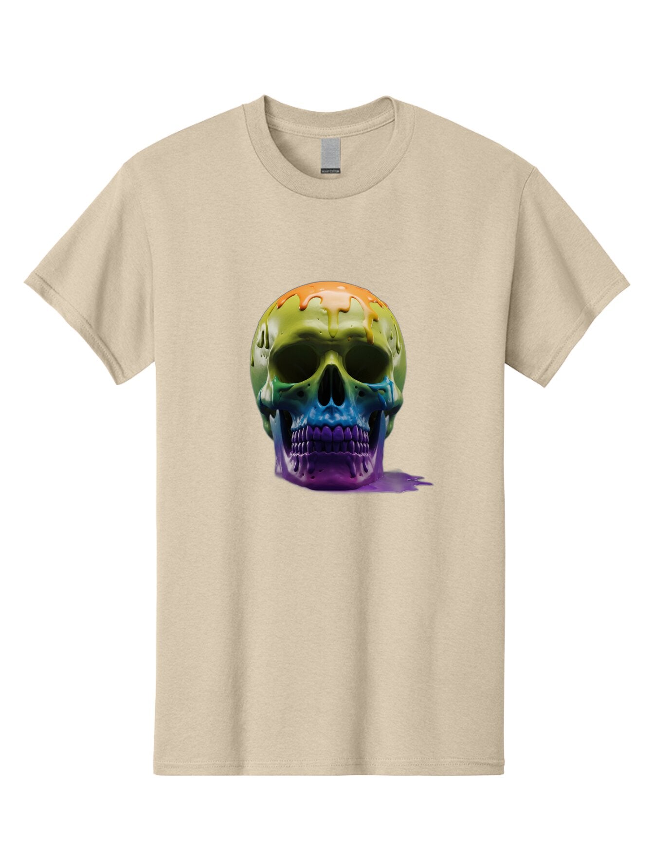 Rainbow-Skull-2 Men'S Graphic Tee, 100% Cotton, Comfortable Casual Summer Wear, Machine Washable, Vintage Camera, Old Camera, Antique Camera, Black Camera, Classic Photography, Photography Equipment, Nostalgic Device, Film Camera, Camera Art Bap903 11