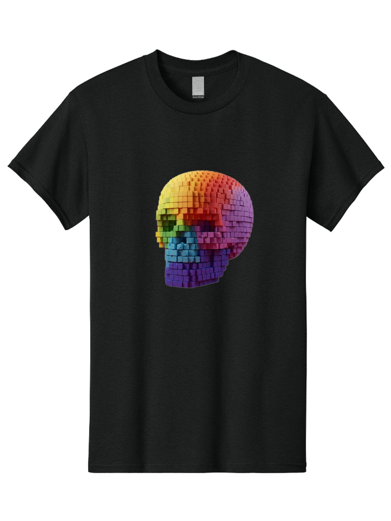 Rainbow-Skull-3 Men'S Graphic Tee, 100% Cotton, Comfortable Casual Summer Wear, Machine Washable, Vintage Camera, Old Camera, Antique Camera, Black Camera, Classic Photography, Photography Equipment, Nostalgic Device, Film Camera, Camera Art Bap904 14
