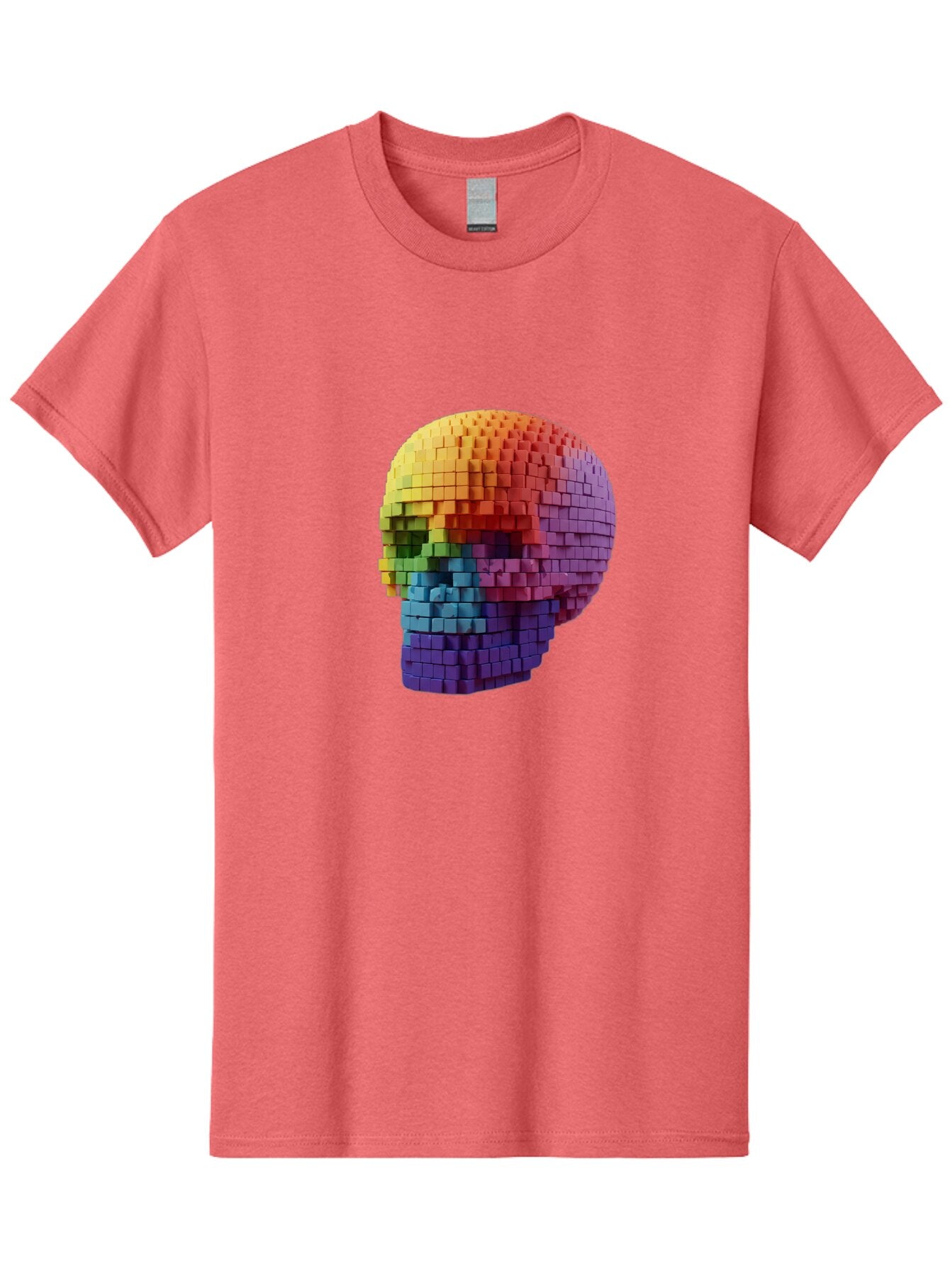 Rainbow-Skull-3 Men'S Graphic Tee, 100% Cotton, Comfortable Casual Summer Wear, Machine Washable, Vintage Camera, Old Camera, Antique Camera, Black Camera, Classic Photography, Photography Equipment, Nostalgic Device, Film Camera, Camera Art Bap904 7