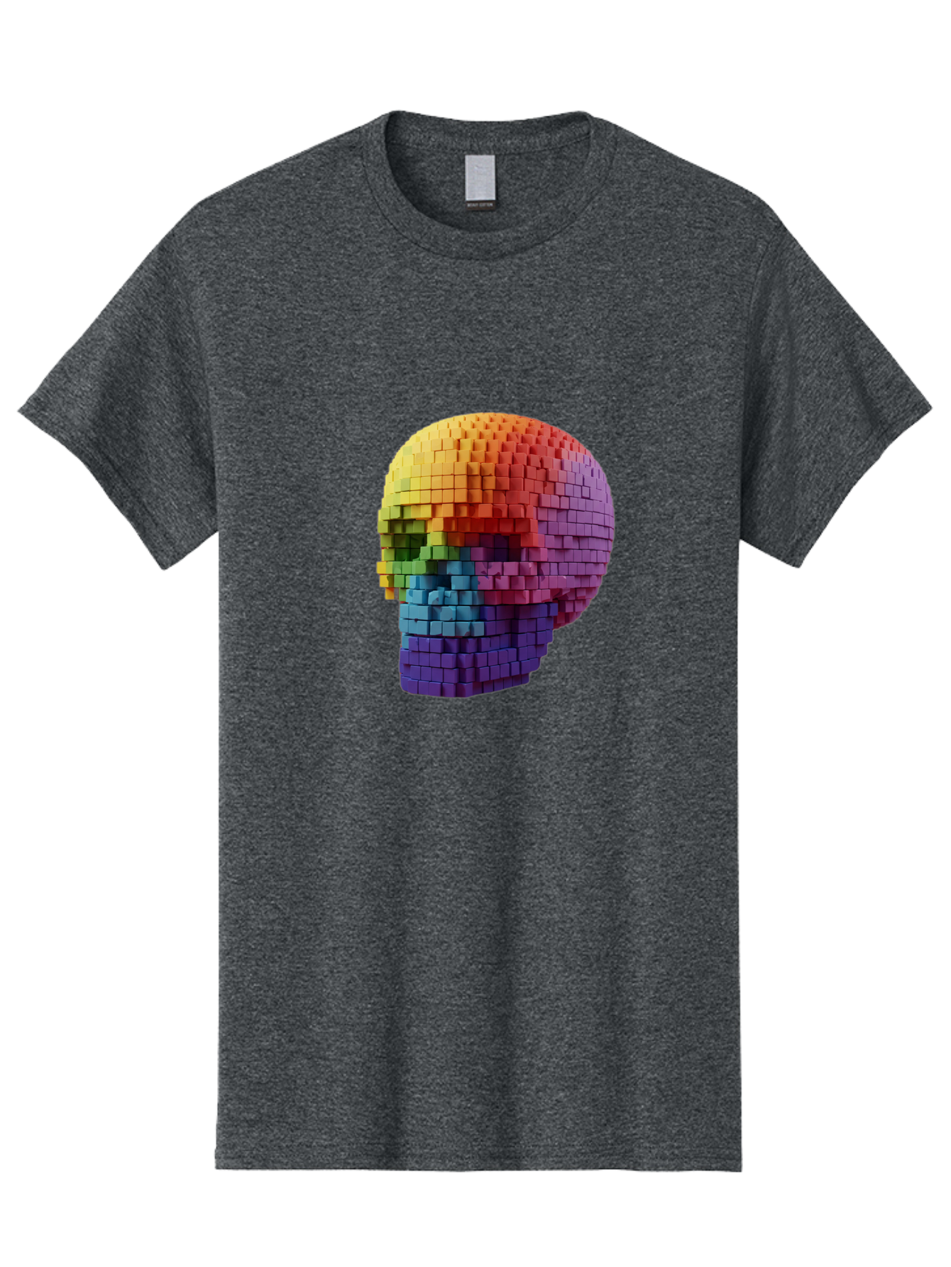 Rainbow-Skull-3 Men'S Graphic Tee, 100% Cotton, Comfortable Casual Summer Wear, Machine Washable, Vintage Camera, Old Camera, Antique Camera, Black Camera, Classic Photography, Photography Equipment, Nostalgic Device, Film Camera, Camera Art Bap904 9