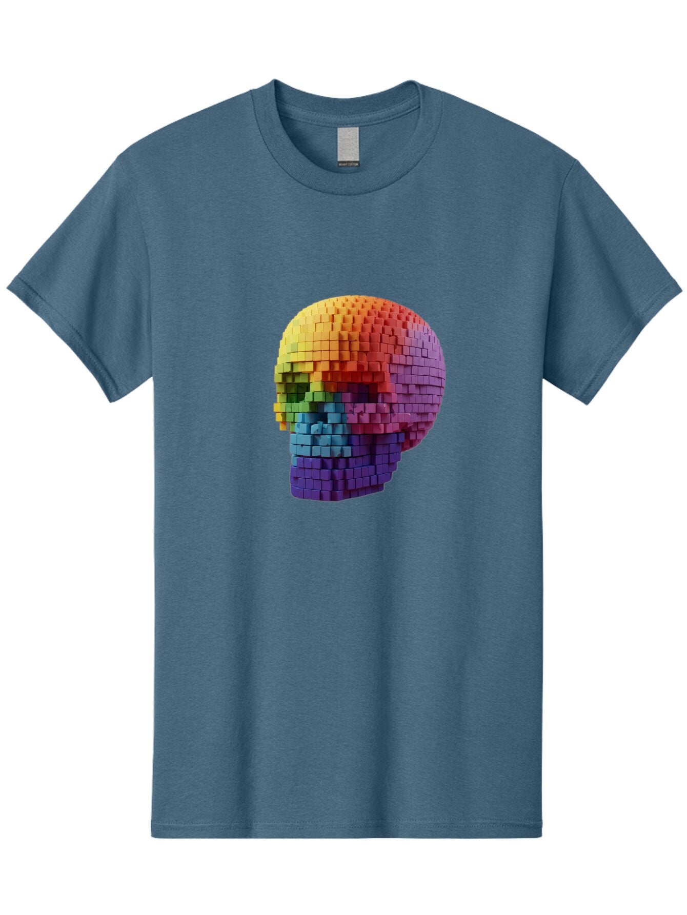 Rainbow-Skull-3 Men'S Graphic Tee, 100% Cotton, Comfortable Casual Summer Wear, Machine Washable, Vintage Camera, Old Camera, Antique Camera, Black Camera, Classic Photography, Photography Equipment, Nostalgic Device, Film Camera, Camera Art Bap904 8