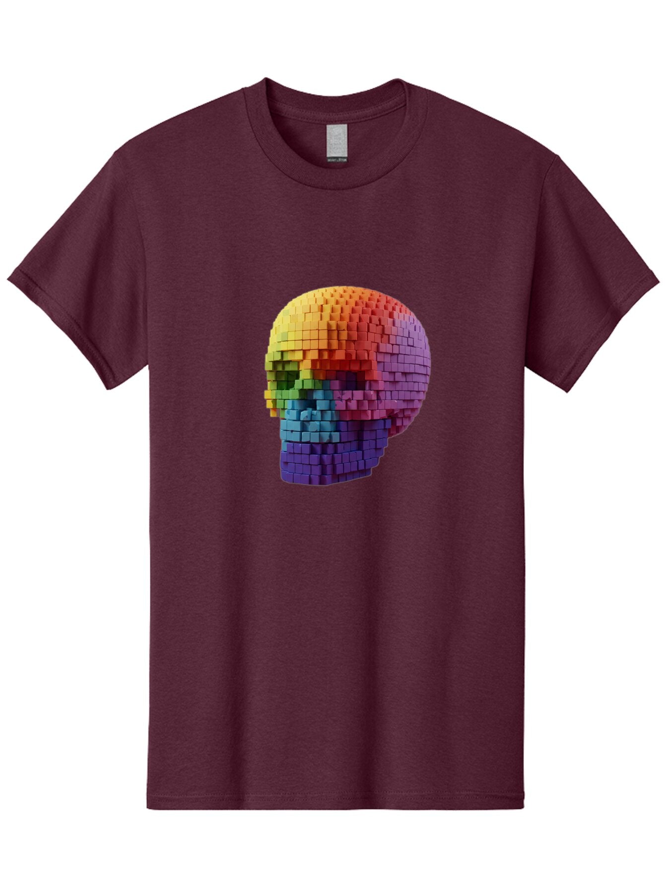 Rainbow-Skull-3 Men'S Graphic Tee, 100% Cotton, Comfortable Casual Summer Wear, Machine Washable, Vintage Camera, Old Camera, Antique Camera, Black Camera, Classic Photography, Photography Equipment, Nostalgic Device, Film Camera, Camera Art Bap904 11