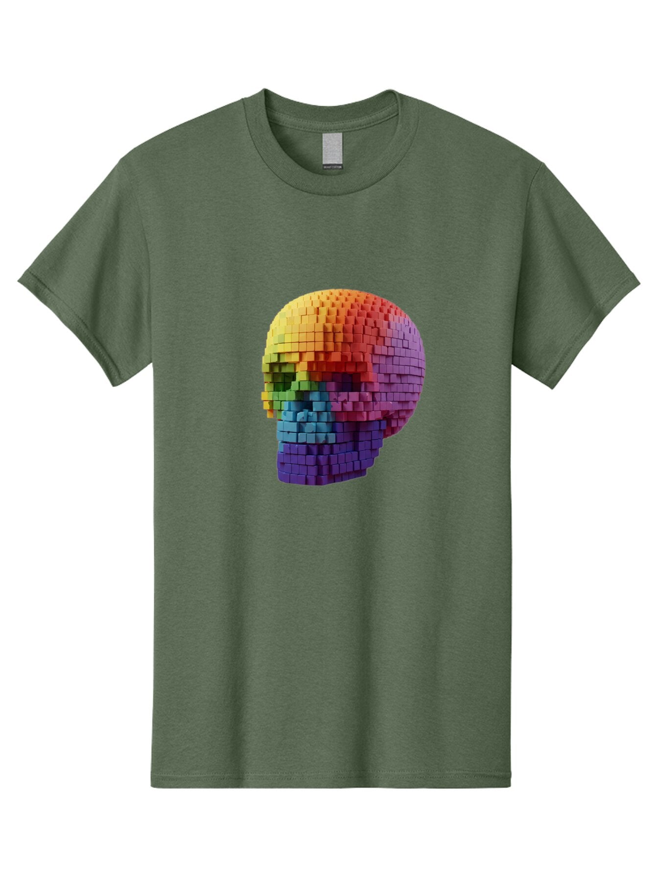 Rainbow-Skull-3 Men'S Graphic Tee, 100% Cotton, Comfortable Casual Summer Wear, Machine Washable, Vintage Camera, Old Camera, Antique Camera, Black Camera, Classic Photography, Photography Equipment, Nostalgic Device, Film Camera, Camera Art Bap904 10
