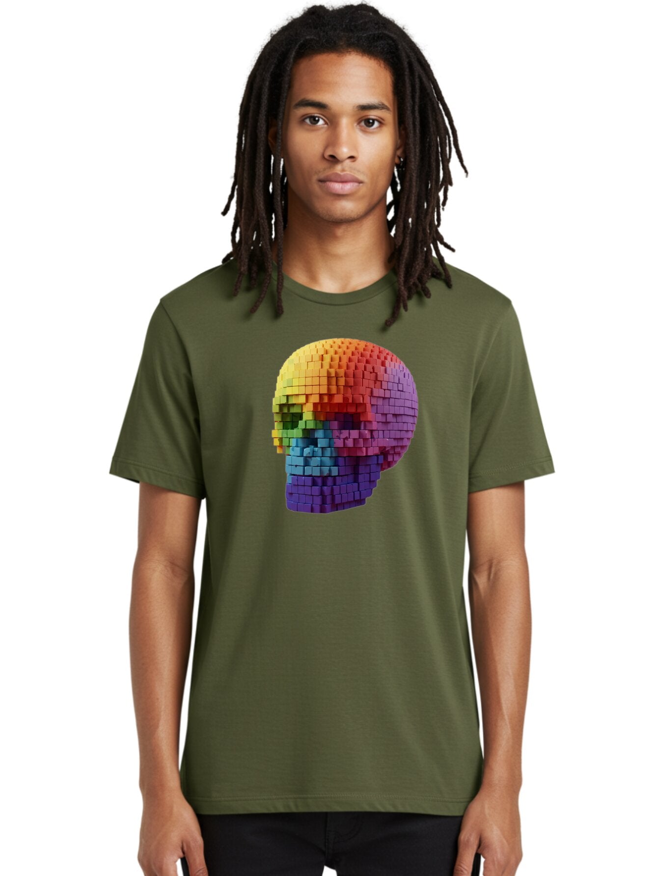 Rainbow-Skull-3 Men'S Graphic Tee, 100% Cotton, Comfortable Casual Summer Wear, Machine Washable, Vintage Camera, Old Camera, Antique Camera, Black Camera, Classic Photography, Photography Equipment, Nostalgic Device, Film Camera, Camera Art Bap904 17