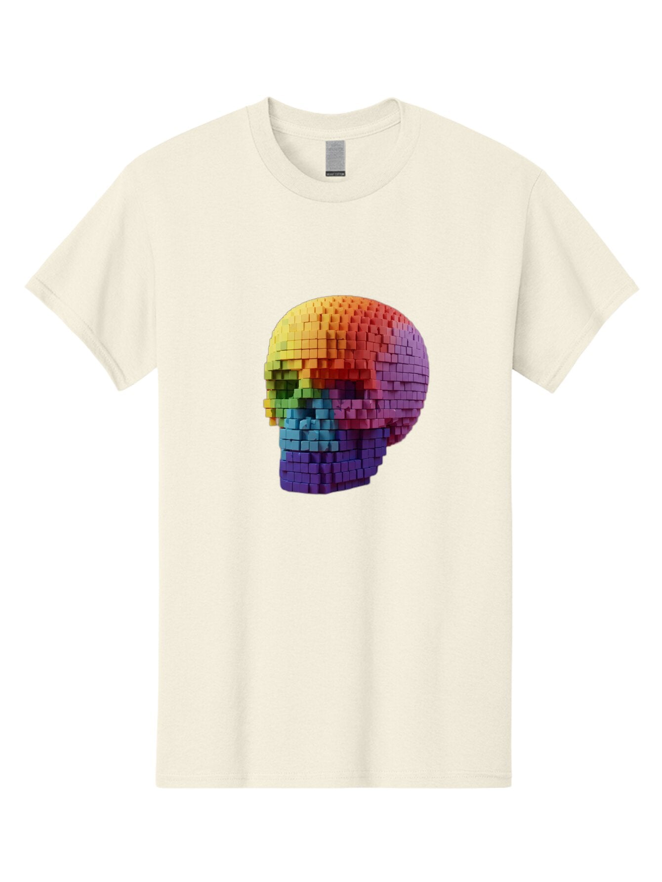 Rainbow-Skull-3 Men'S Graphic Tee, 100% Cotton, Comfortable Casual Summer Wear, Machine Washable, Vintage Camera, Old Camera, Antique Camera, Black Camera, Classic Photography, Photography Equipment, Nostalgic Device, Film Camera, Camera Art Bap904