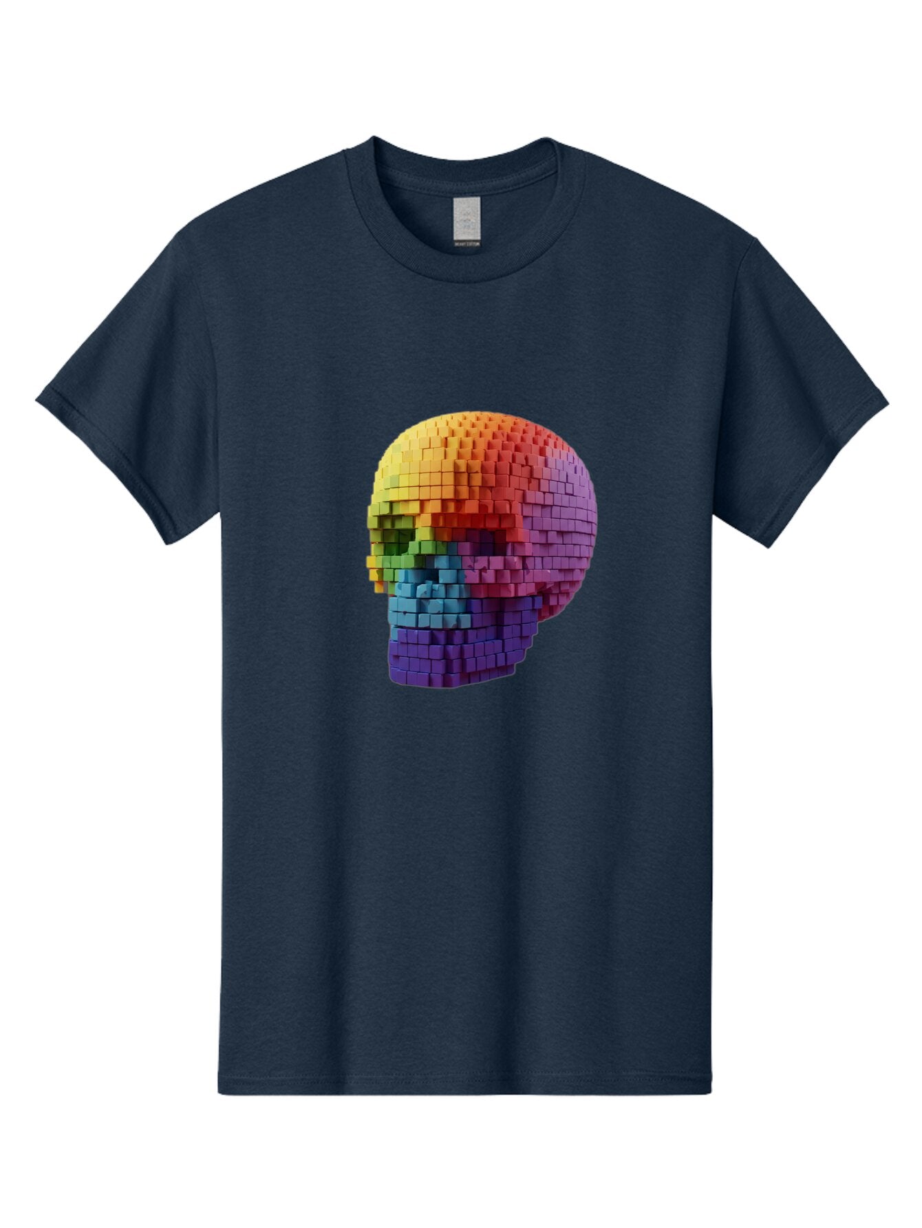 Rainbow-Skull-3 Men'S Graphic Tee, 100% Cotton, Comfortable Casual Summer Wear, Machine Washable, Vintage Camera, Old Camera, Antique Camera, Black Camera, Classic Photography, Photography Equipment, Nostalgic Device, Film Camera, Camera Art Bap904 13