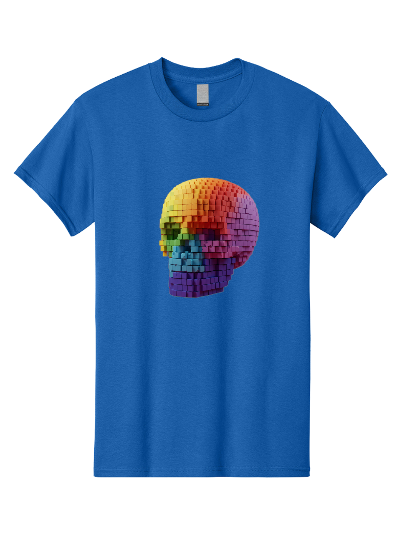 Rainbow-Skull-3 Men'S Graphic Tee, 100% Cotton, Comfortable Casual Summer Wear, Machine Washable, Vintage Camera, Old Camera, Antique Camera, Black Camera, Classic Photography, Photography Equipment, Nostalgic Device, Film Camera, Camera Art Bap904 3