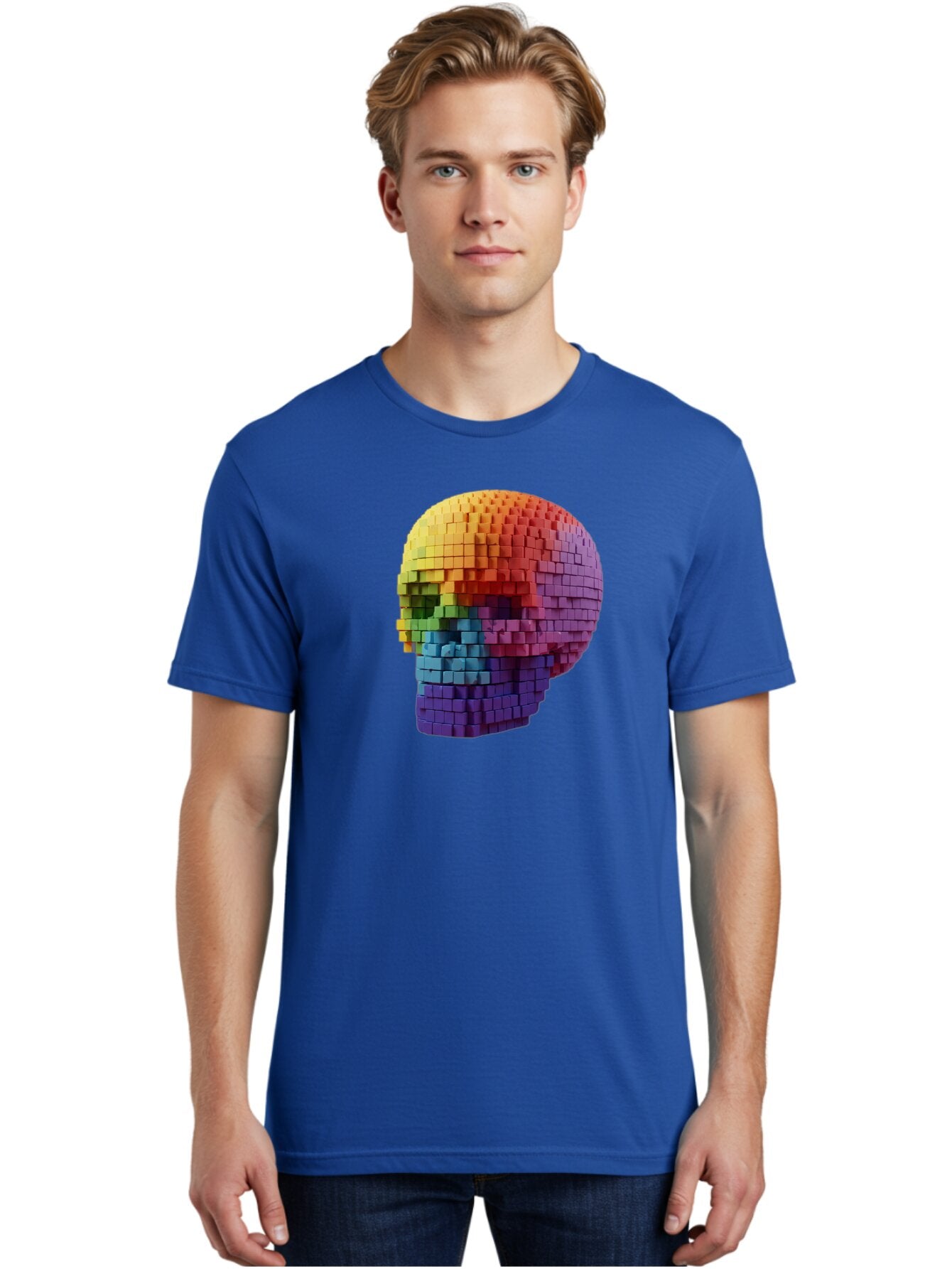 Rainbow-Skull-3 Men'S Graphic Tee, 100% Cotton, Comfortable Casual Summer Wear, Machine Washable, Vintage Camera, Old Camera, Antique Camera, Black Camera, Classic Photography, Photography Equipment, Nostalgic Device, Film Camera, Camera Art Bap904 30