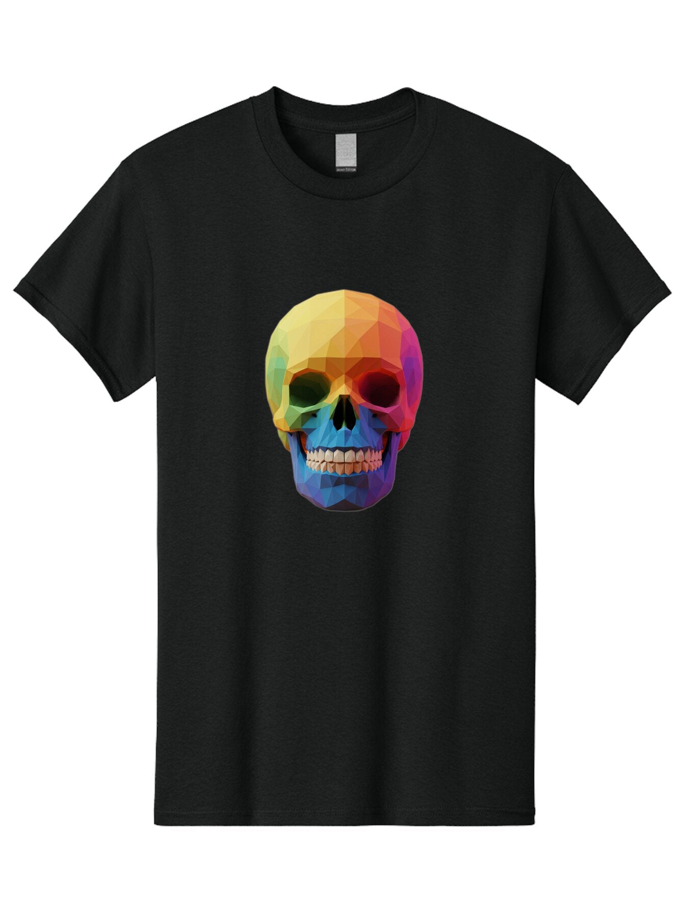 Rainbow-Skull-4 Men'S Graphic Tee, 100% Cotton, Comfortable Casual Summer Wear, Machine Washable, Vintage Camera, Old Camera, Antique Camera, Black Camera, Classic Photography, Photography Equipment, Nostalgic Device, Film Camera, Camera Art Bap905 13