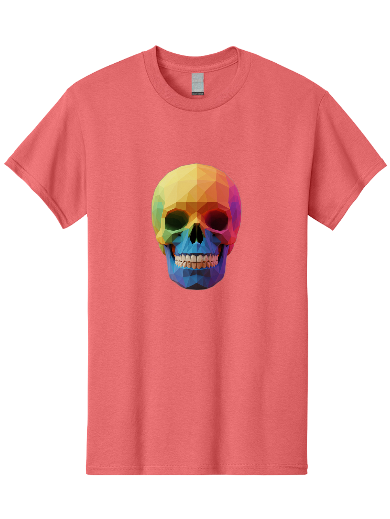 Rainbow-Skull-4 Men'S Graphic Tee, 100% Cotton, Comfortable Casual Summer Wear, Machine Washable, Vintage Camera, Old Camera, Antique Camera, Black Camera, Classic Photography, Photography Equipment, Nostalgic Device, Film Camera, Camera Art Bap905