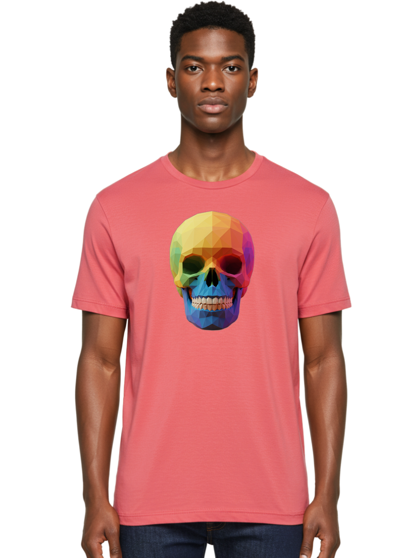 Rainbow-Skull-4 Men'S Graphic Tee, 100% Cotton, Comfortable Casual Summer Wear, Machine Washable, Vintage Camera, Old Camera, Antique Camera, Black Camera, Classic Photography, Photography Equipment, Nostalgic Device, Film Camera, Camera Art Bap905 16