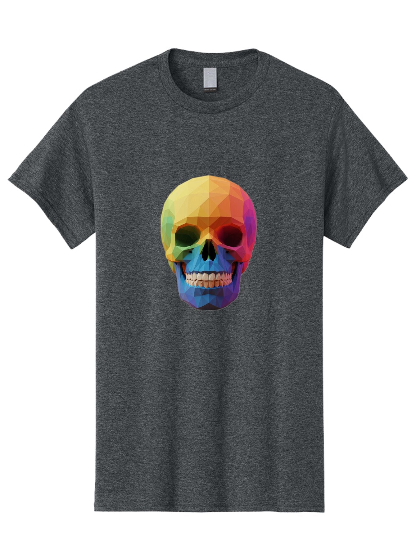 Rainbow-Skull-4 Men'S Graphic Tee, 100% Cotton, Comfortable Casual Summer Wear, Machine Washable, Vintage Camera, Old Camera, Antique Camera, Black Camera, Classic Photography, Photography Equipment, Nostalgic Device, Film Camera, Camera Art Bap905 3