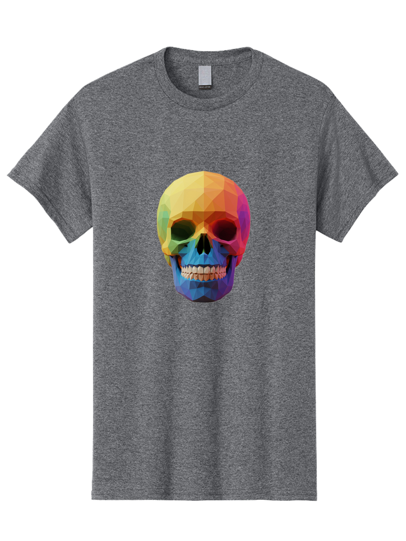 Rainbow-Skull-4 Men'S Graphic Tee, 100% Cotton, Comfortable Casual Summer Wear, Machine Washable, Vintage Camera, Old Camera, Antique Camera, Black Camera, Classic Photography, Photography Equipment, Nostalgic Device, Film Camera, Camera Art Bap905 9