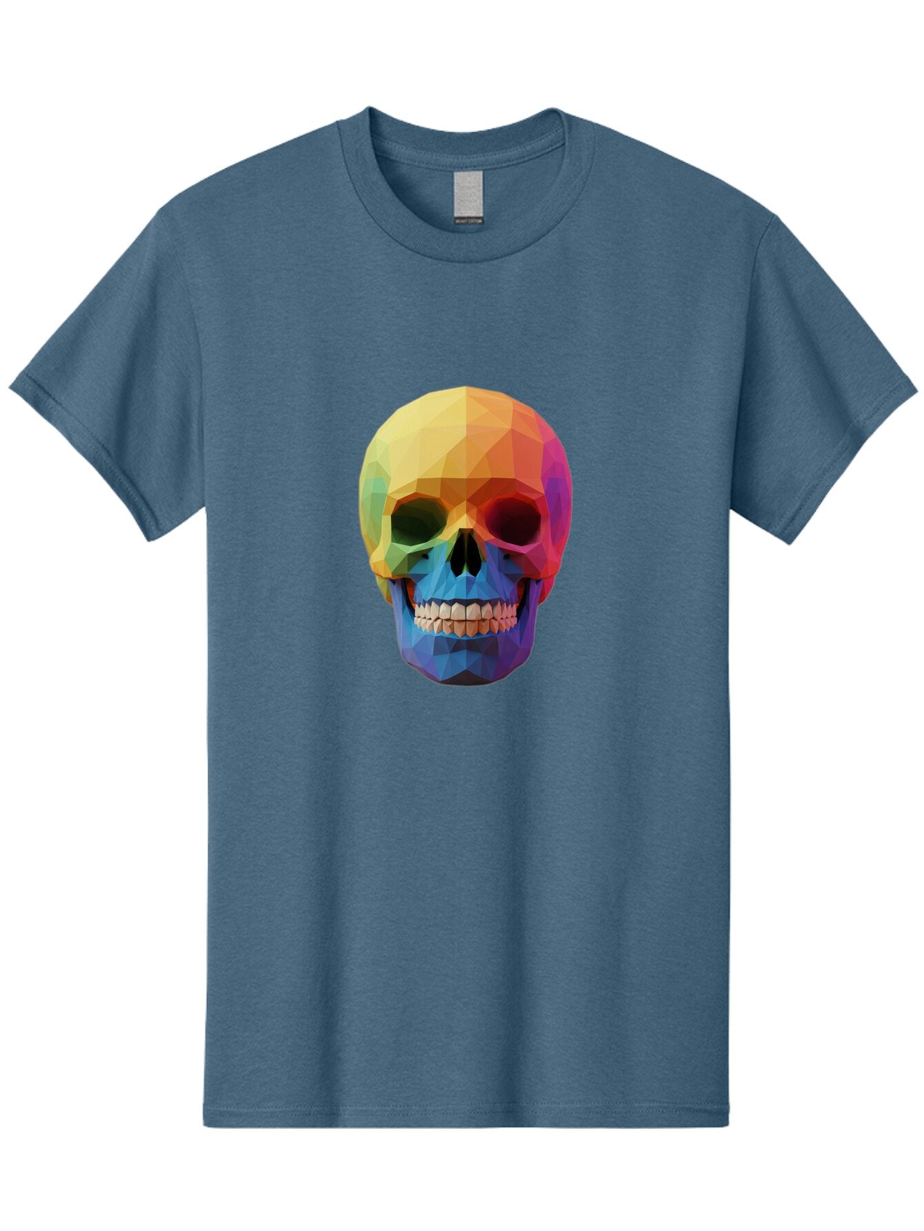 Rainbow-Skull-4 Men'S Graphic Tee, 100% Cotton, Comfortable Casual Summer Wear, Machine Washable, Vintage Camera, Old Camera, Antique Camera, Black Camera, Classic Photography, Photography Equipment, Nostalgic Device, Film Camera, Camera Art Bap905 6