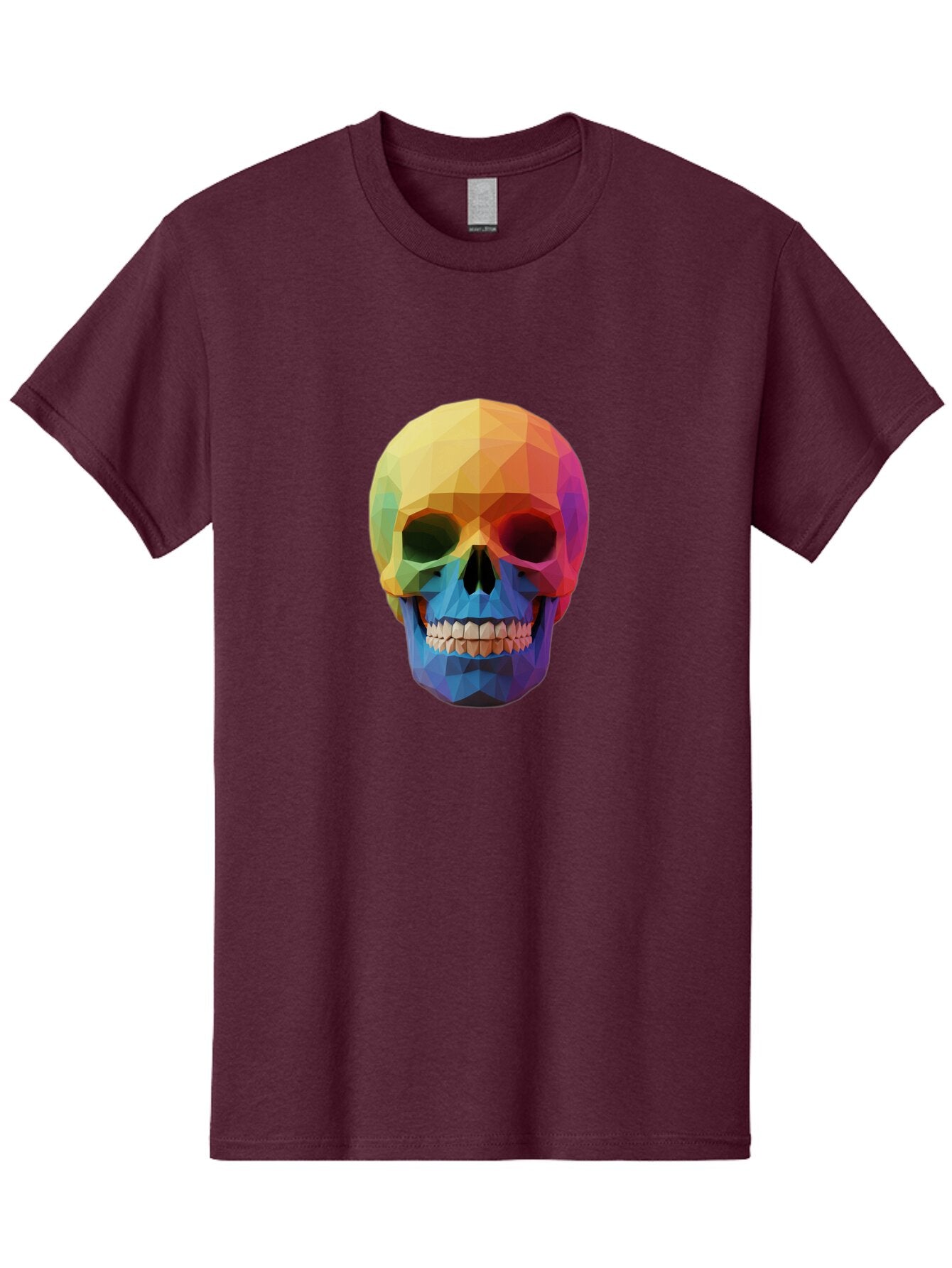 Rainbow-Skull-4 Men'S Graphic Tee, 100% Cotton, Comfortable Casual Summer Wear, Machine Washable, Vintage Camera, Old Camera, Antique Camera, Black Camera, Classic Photography, Photography Equipment, Nostalgic Device, Film Camera, Camera Art Bap905 4